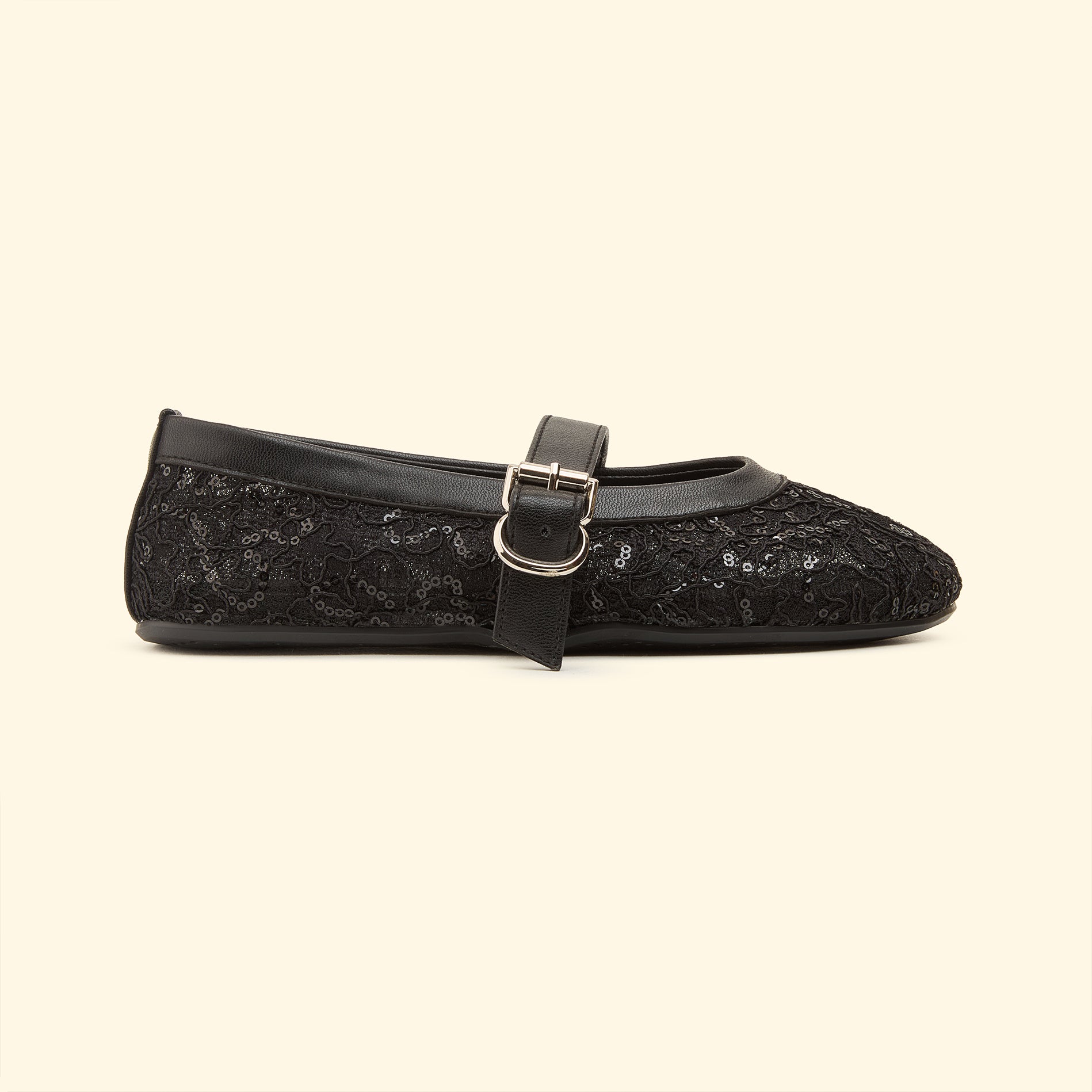 Lace Grace Mary Jane - Midnight black