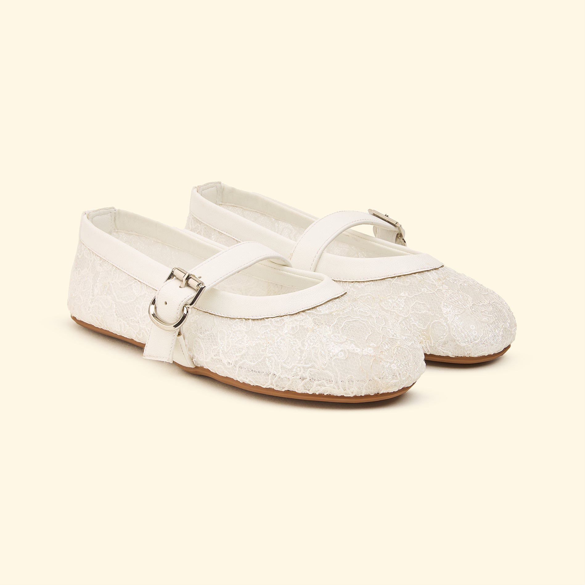 Lace Grace Mary Jane - White