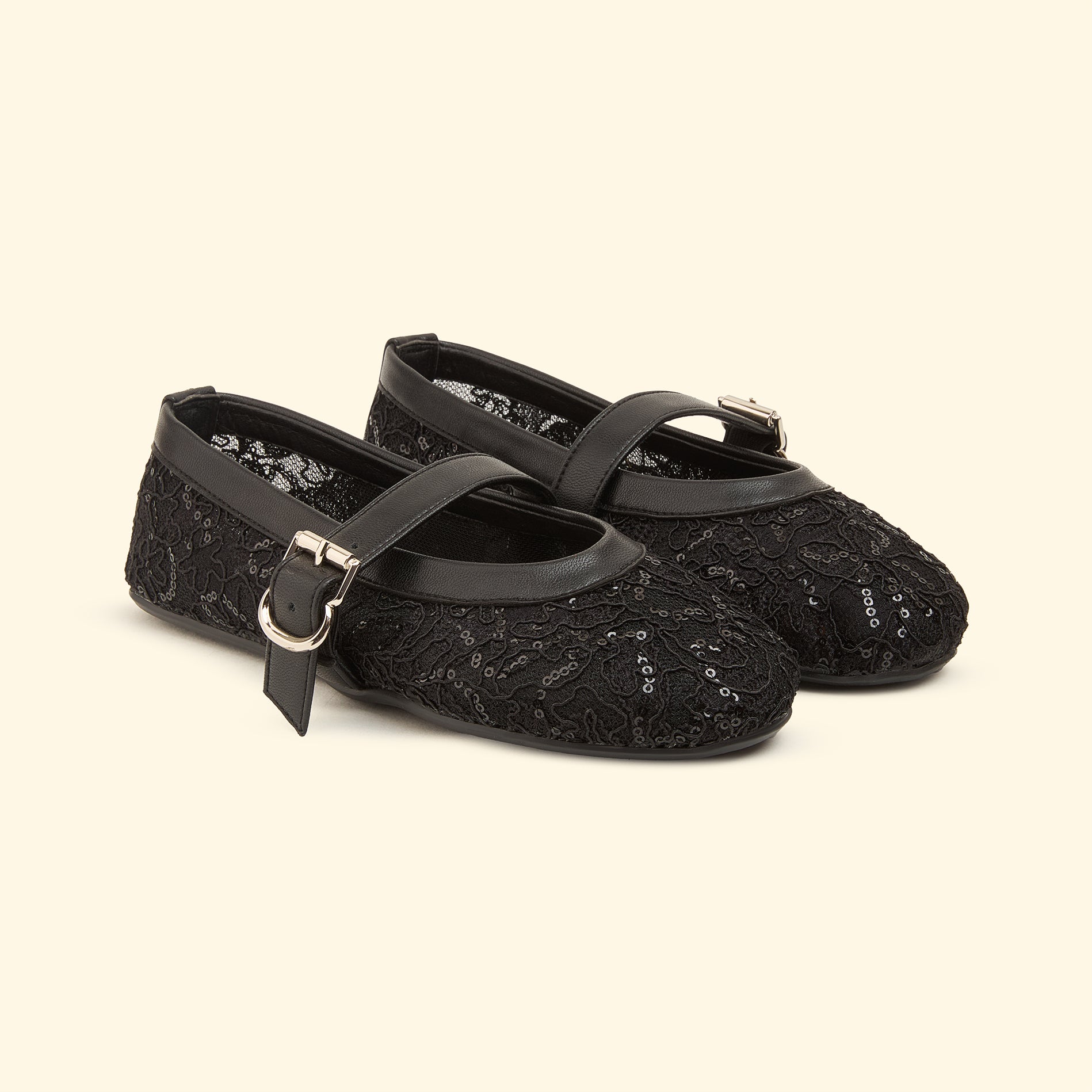 Lace Grace Mary Jane - Midnight black
