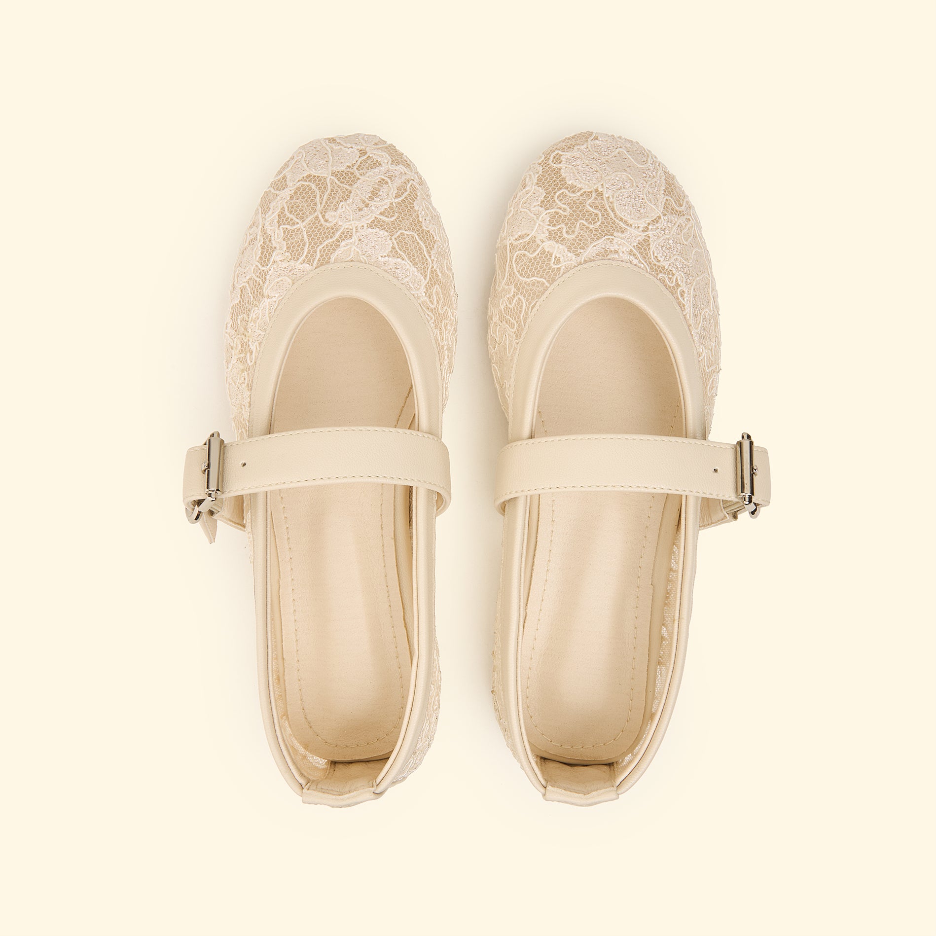 Lace Grace Mary Jane - Beige
