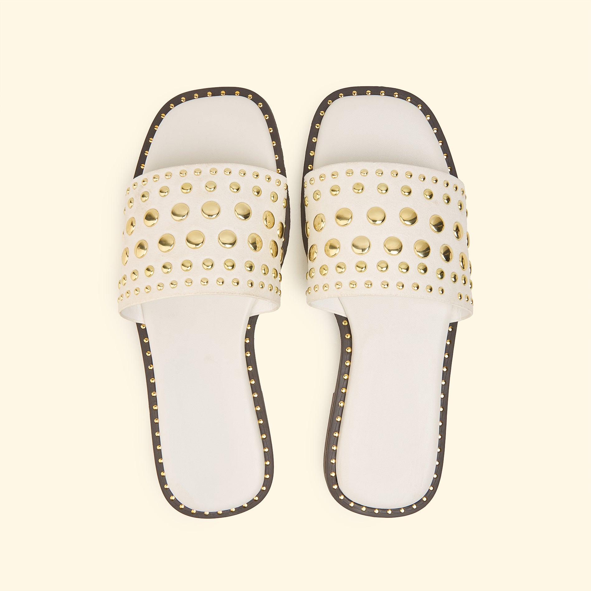 Golden AURA slides - Glamorous White