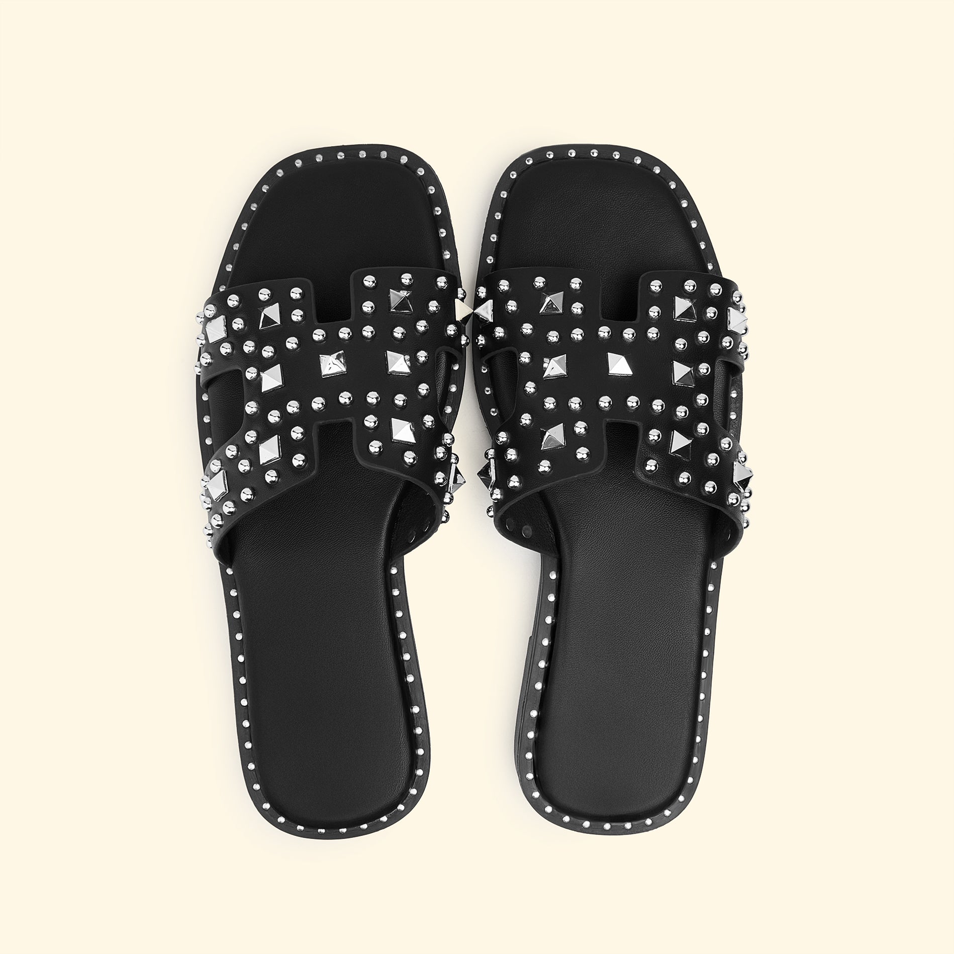 H GLAM slippers - Midnight Black