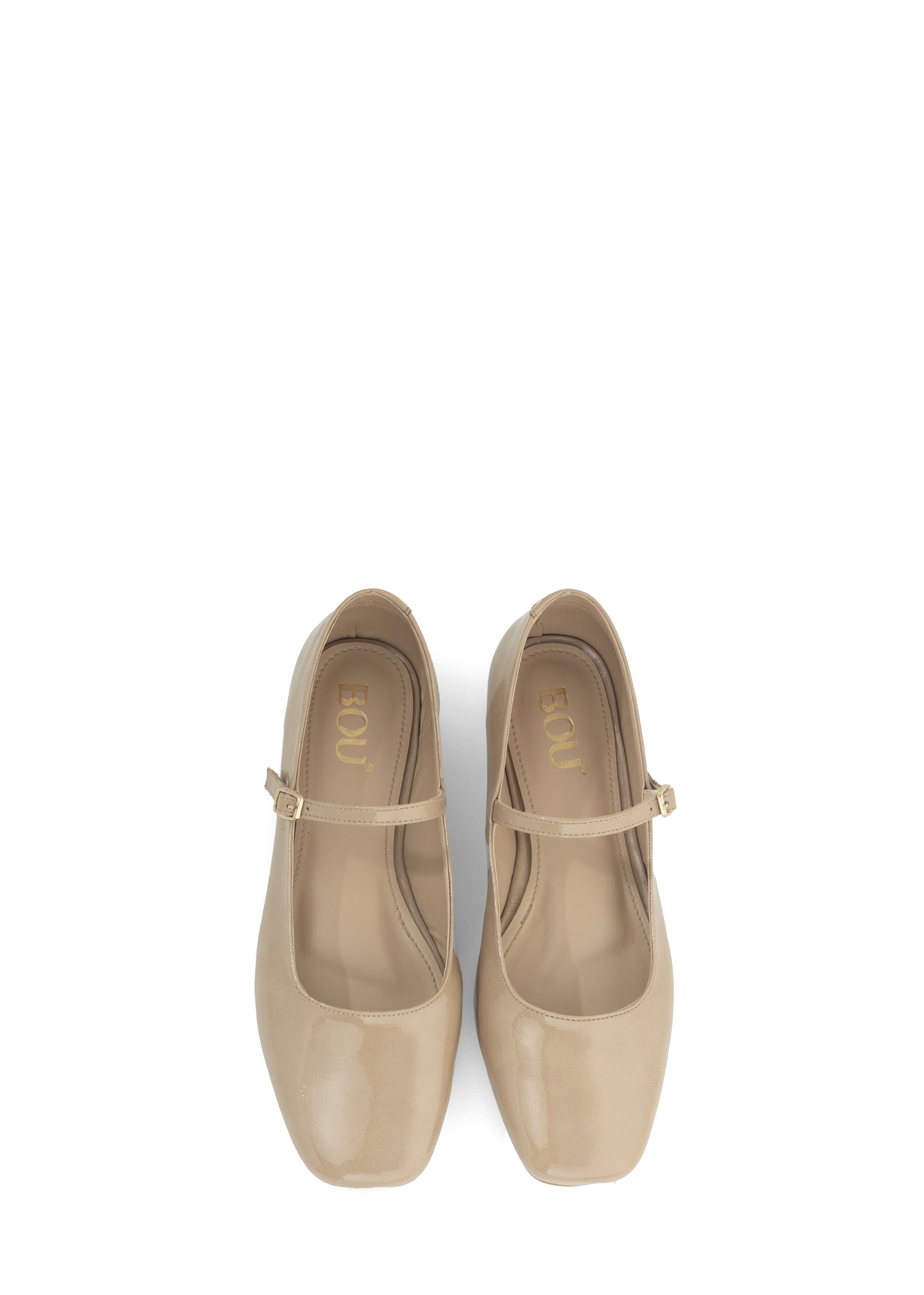 Mary-Jane Ballerina - Nude Beige