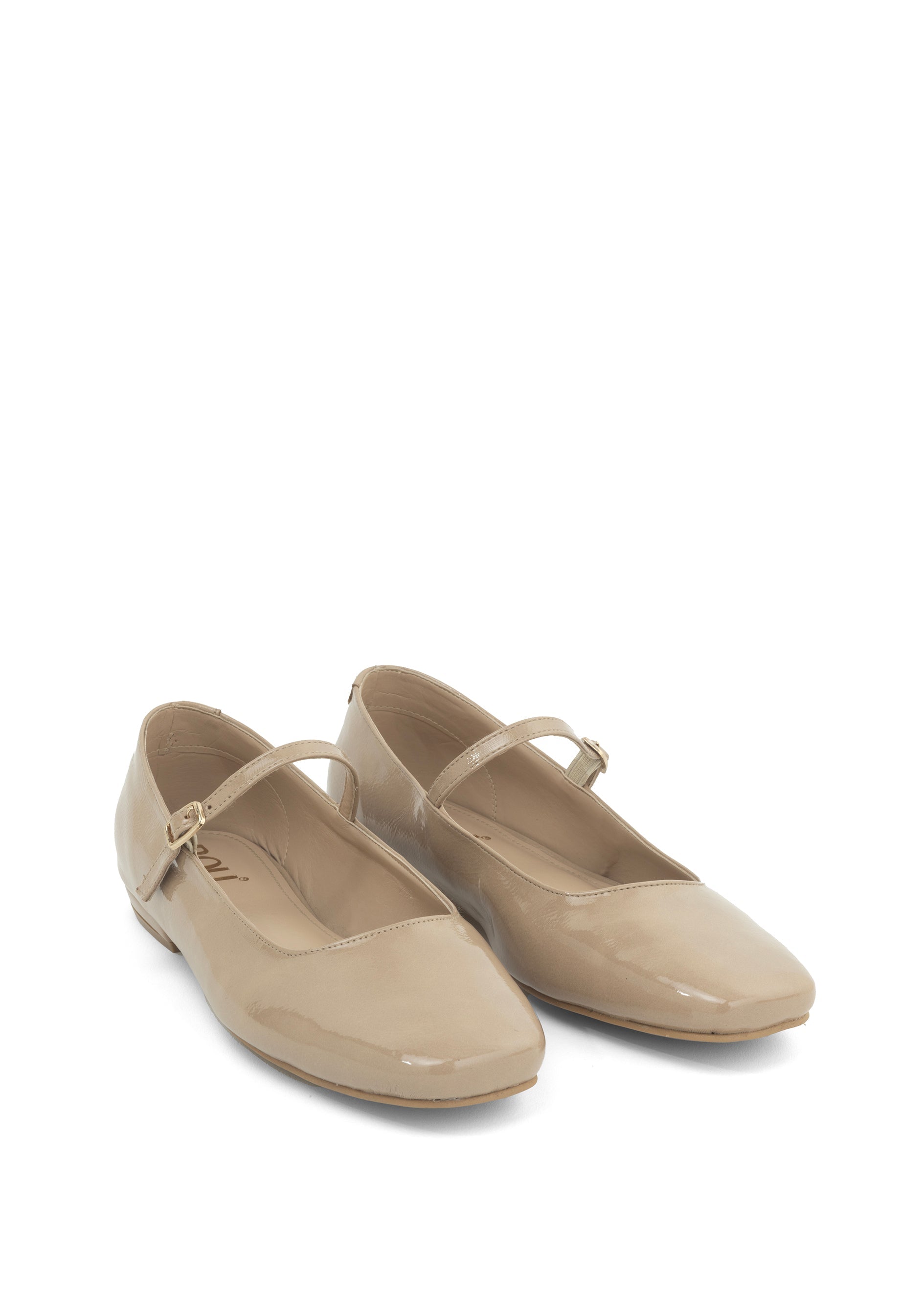 Mary-Jane Ballerina - Nude Beige