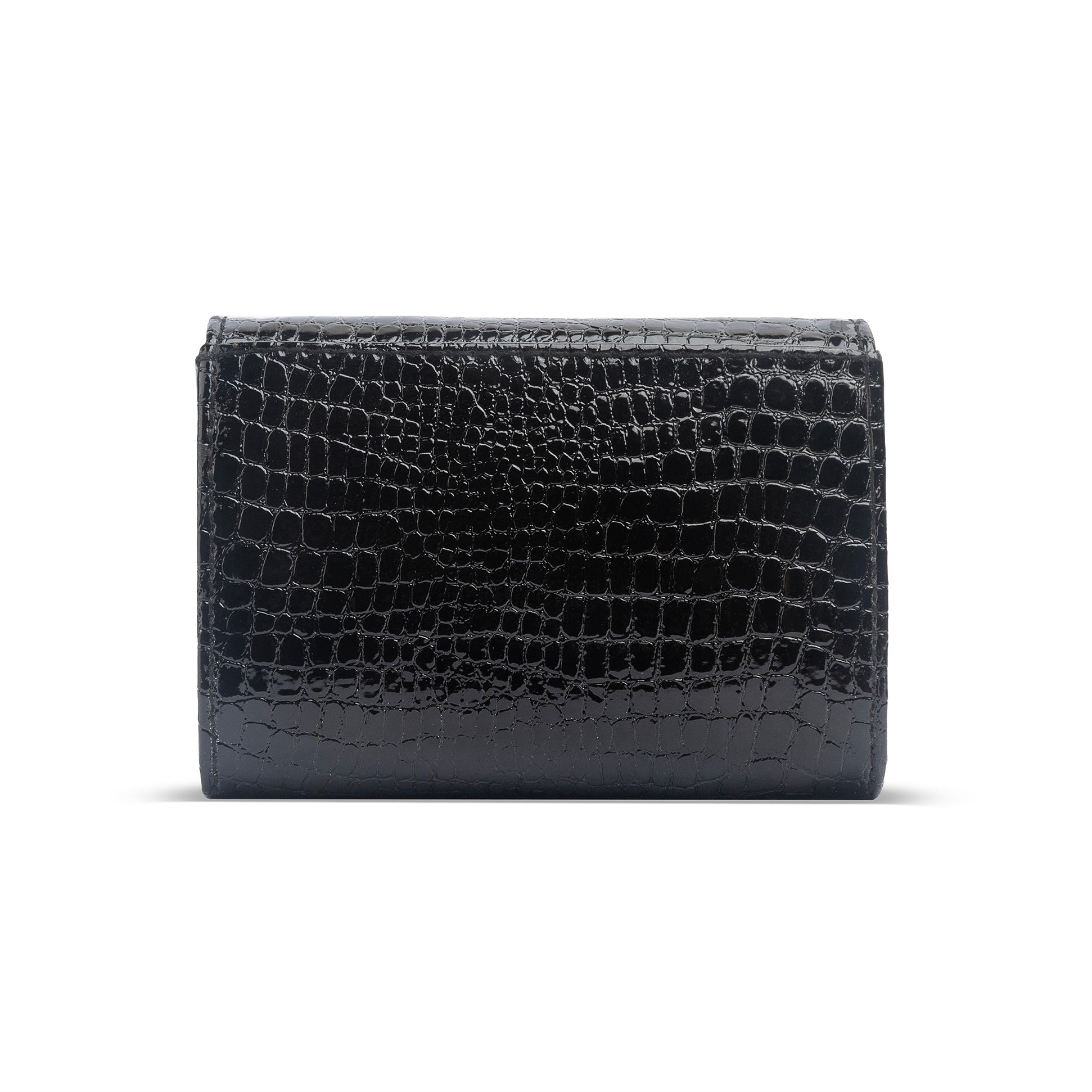 Mermaid Micro Flap Bag - Scarce Black Crocodile