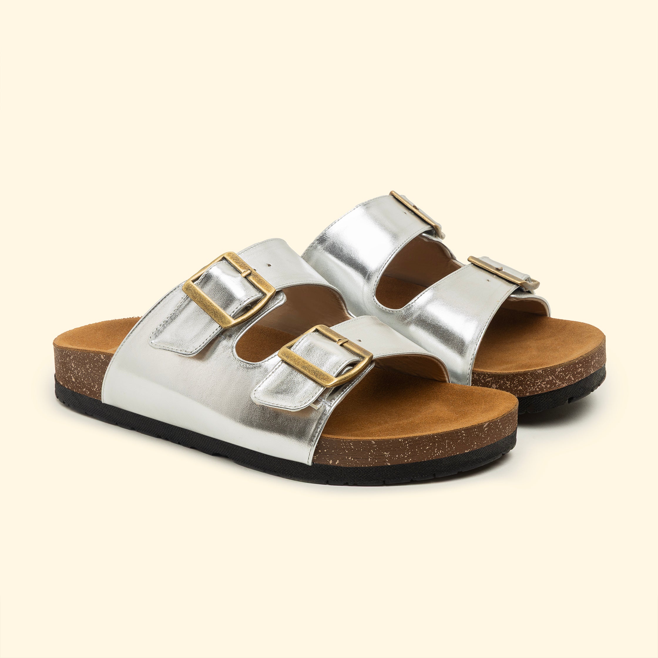 Glazed Slipper - silver