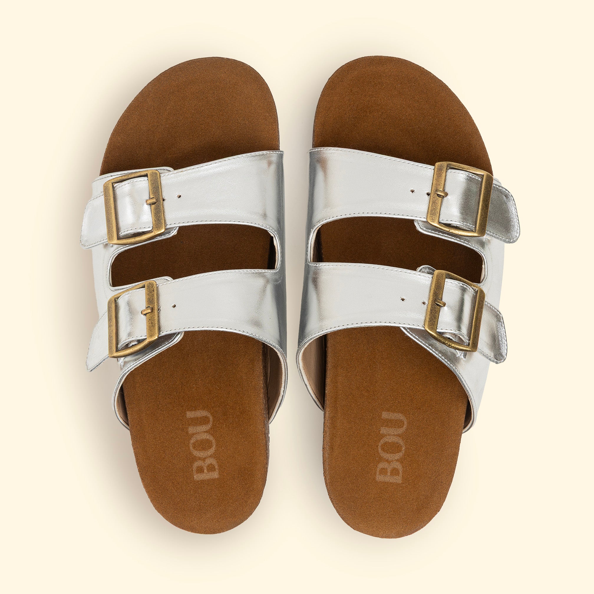 Glazed Slipper - silver