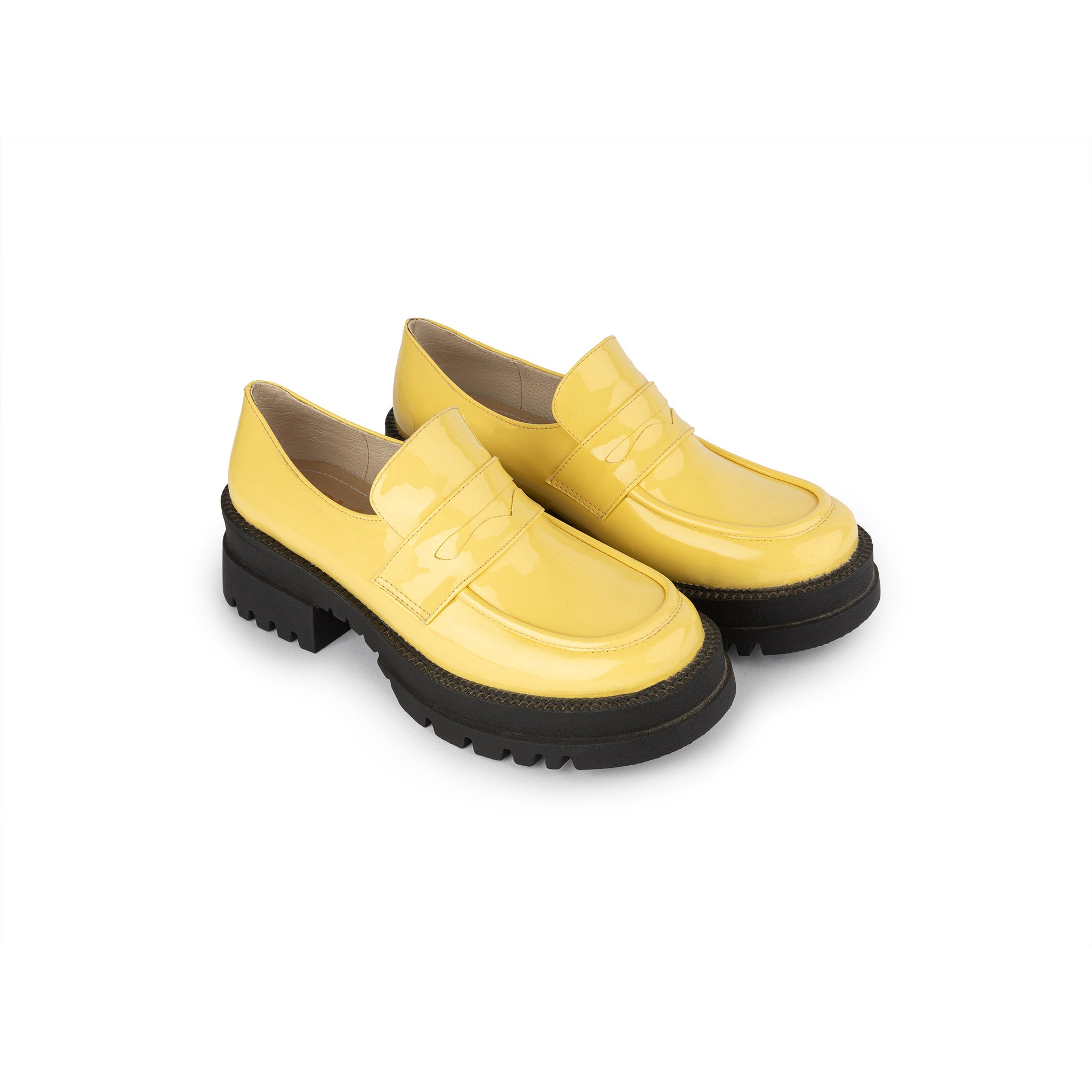 Chunky Loafers - Lemon Yellow