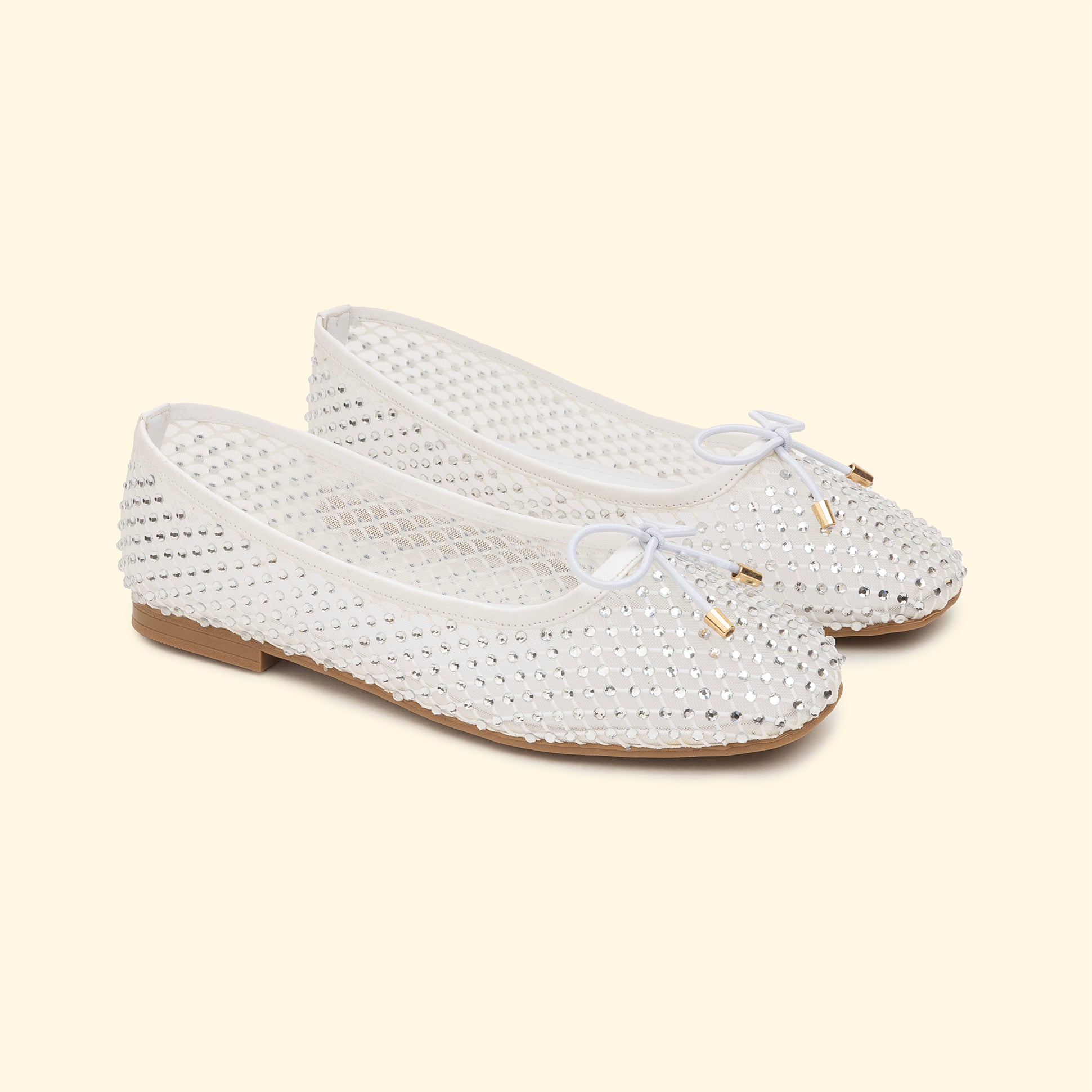 Bou Mini Crystal Transparent - White