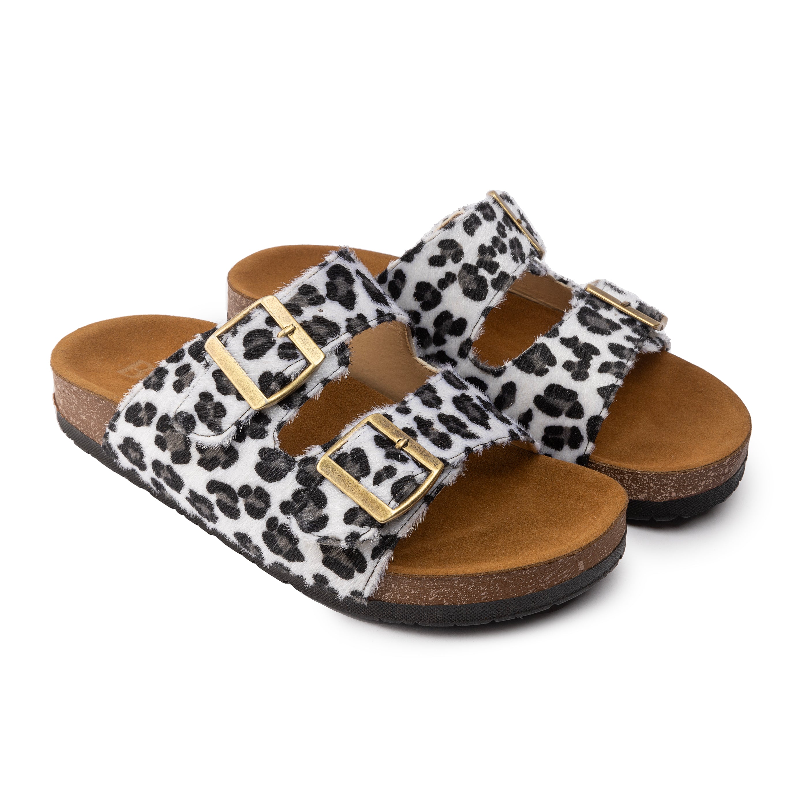 Leo Print Slipper - Snow Leopard