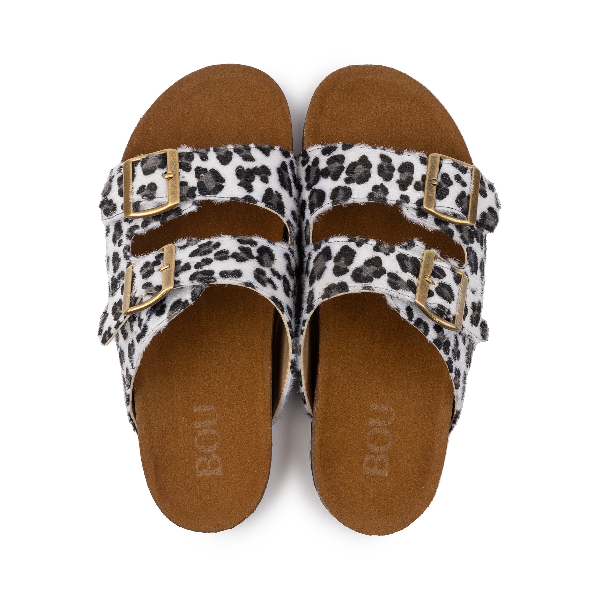 Leo Print Slipper - Snow Leopard