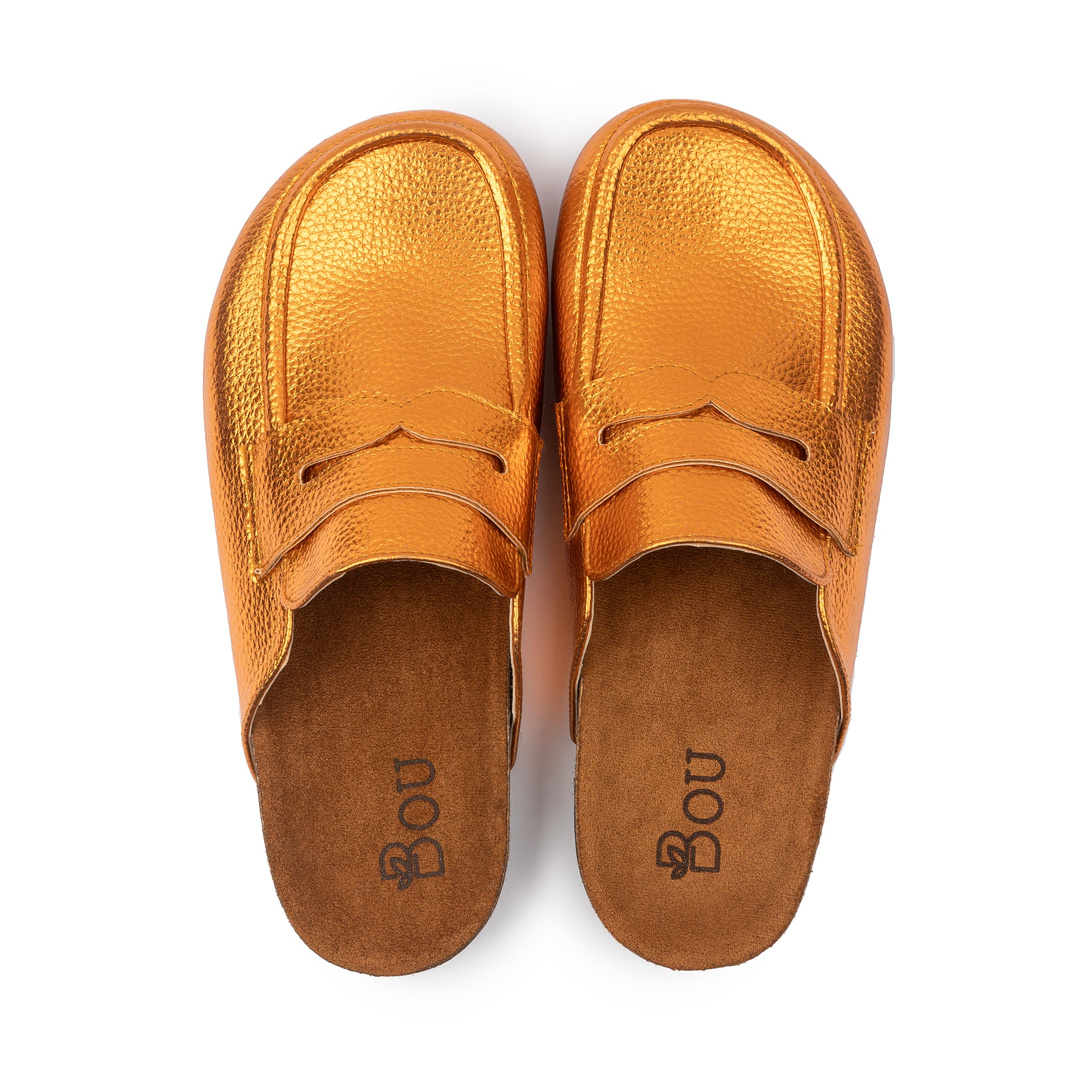 Loafer Clogs - Shinny Copper
