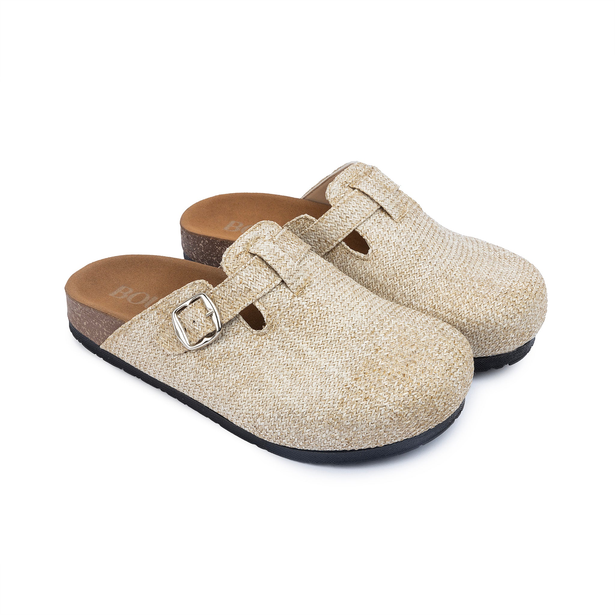 Clogs - Coffe Latte Burlap -