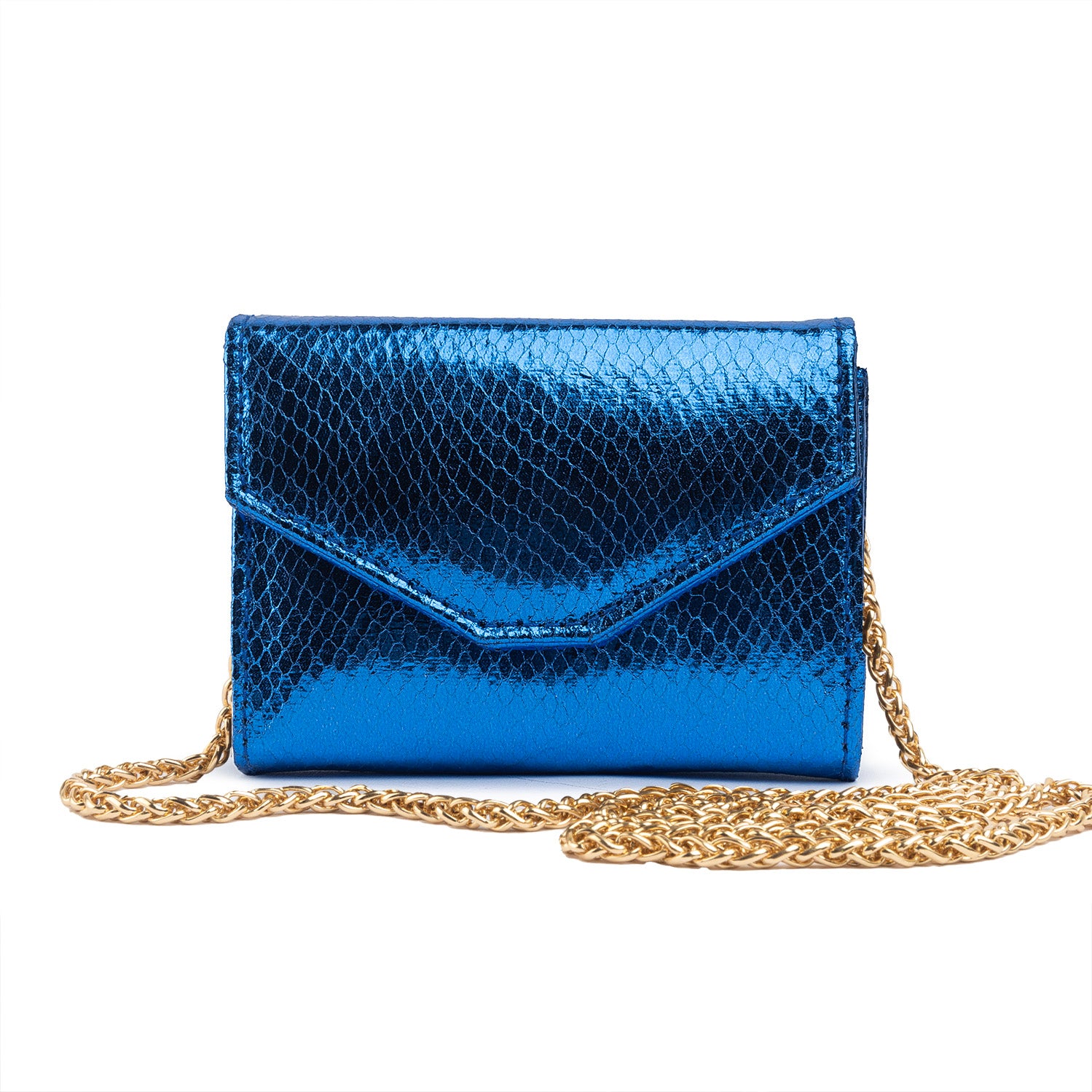 Mermaid Micro Flap Bag - Blue