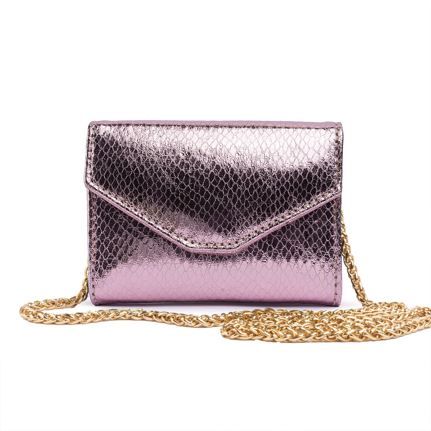 Mermaid Micro Flap Bag - Rose