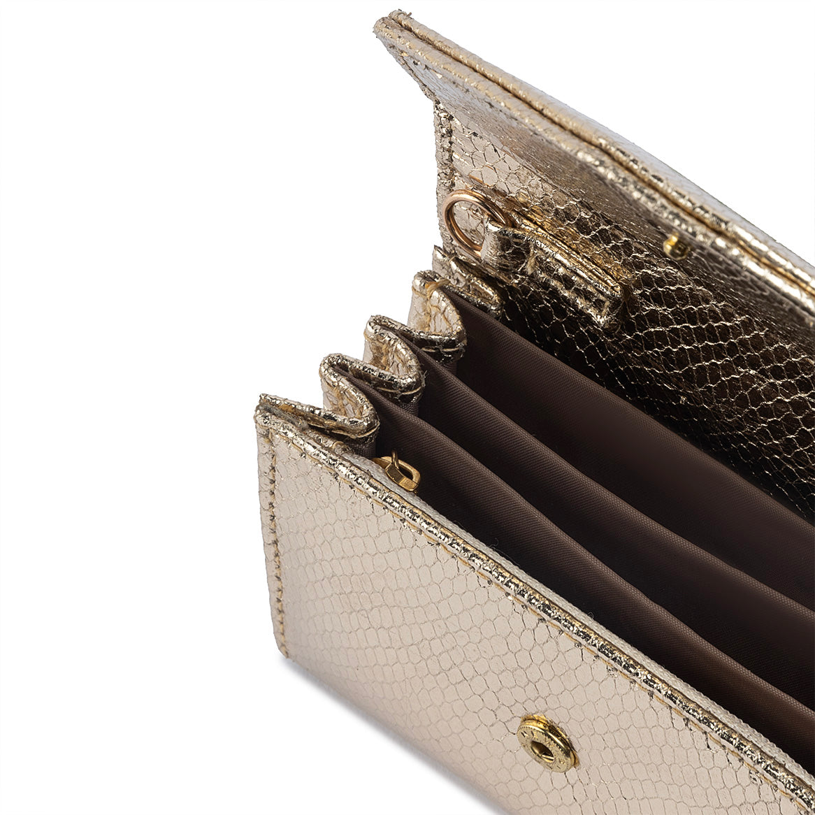 Mermaid Micro Flap Bag - Gold
