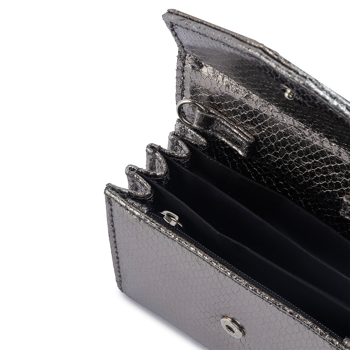 Mermaid Micro Flap Bag - Dark Grey