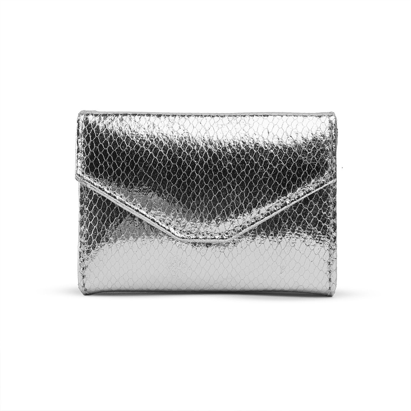 Mermaid Micro Flap Bag - Silver