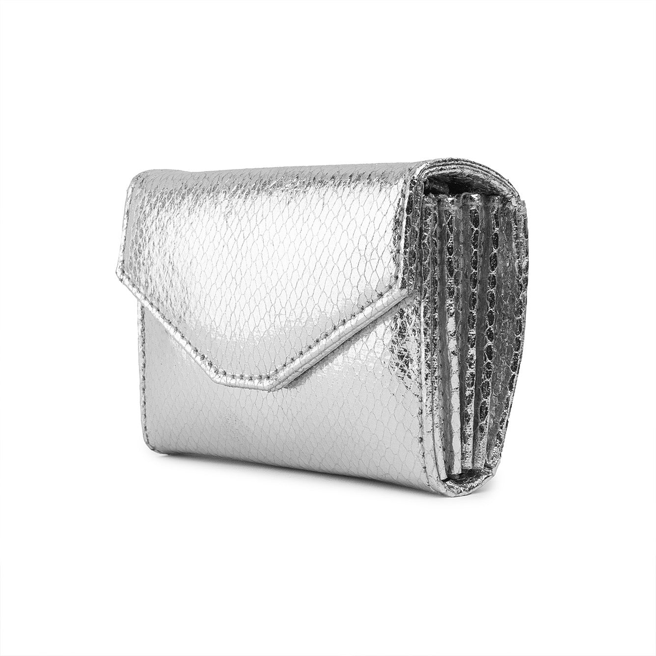 Mermaid Micro Flap Bag - Silver
