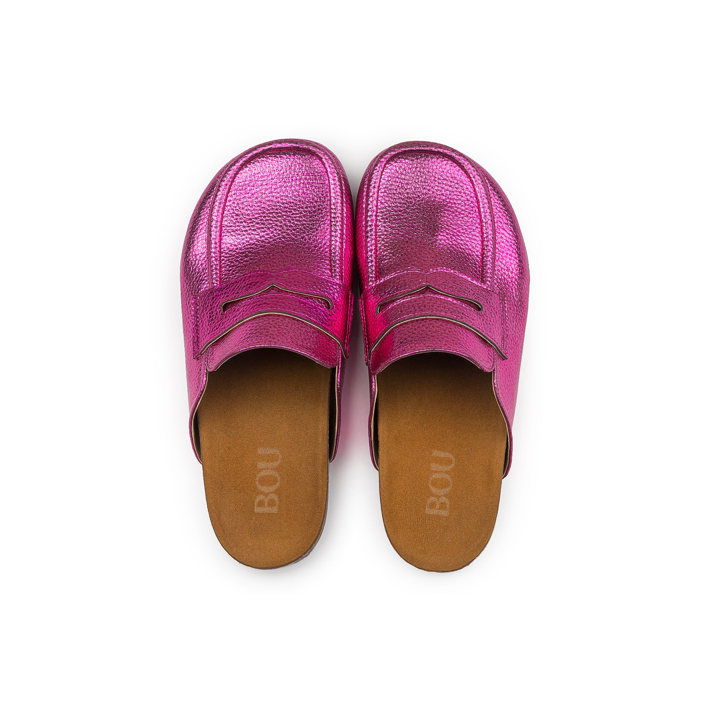 Loafer Clogs - Reflective Fuchsia