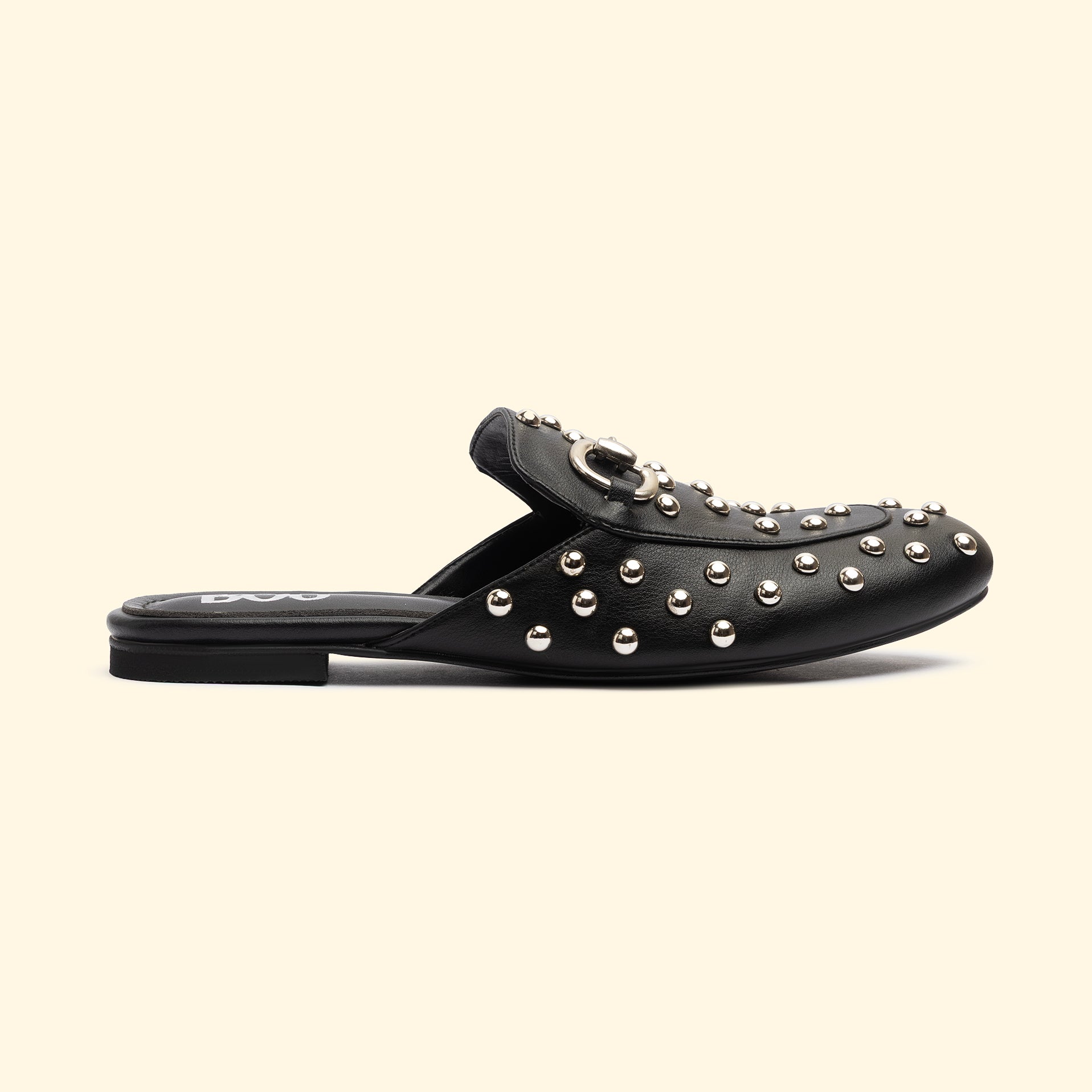 CAMILA STUD MULES - Camila Noir