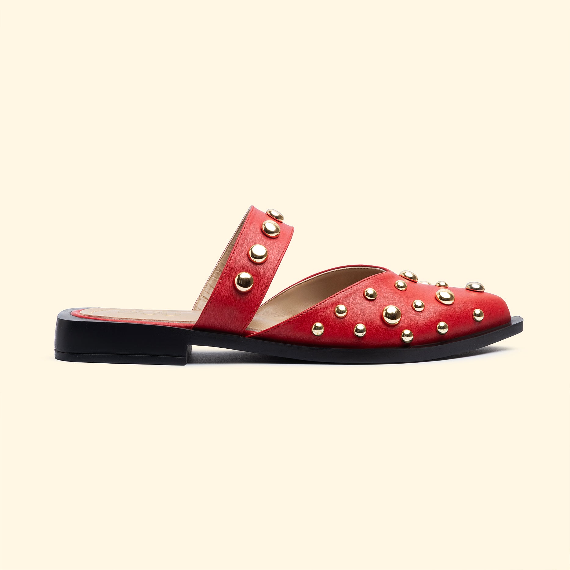 LUNA STUD FLATS - Cherry Heat