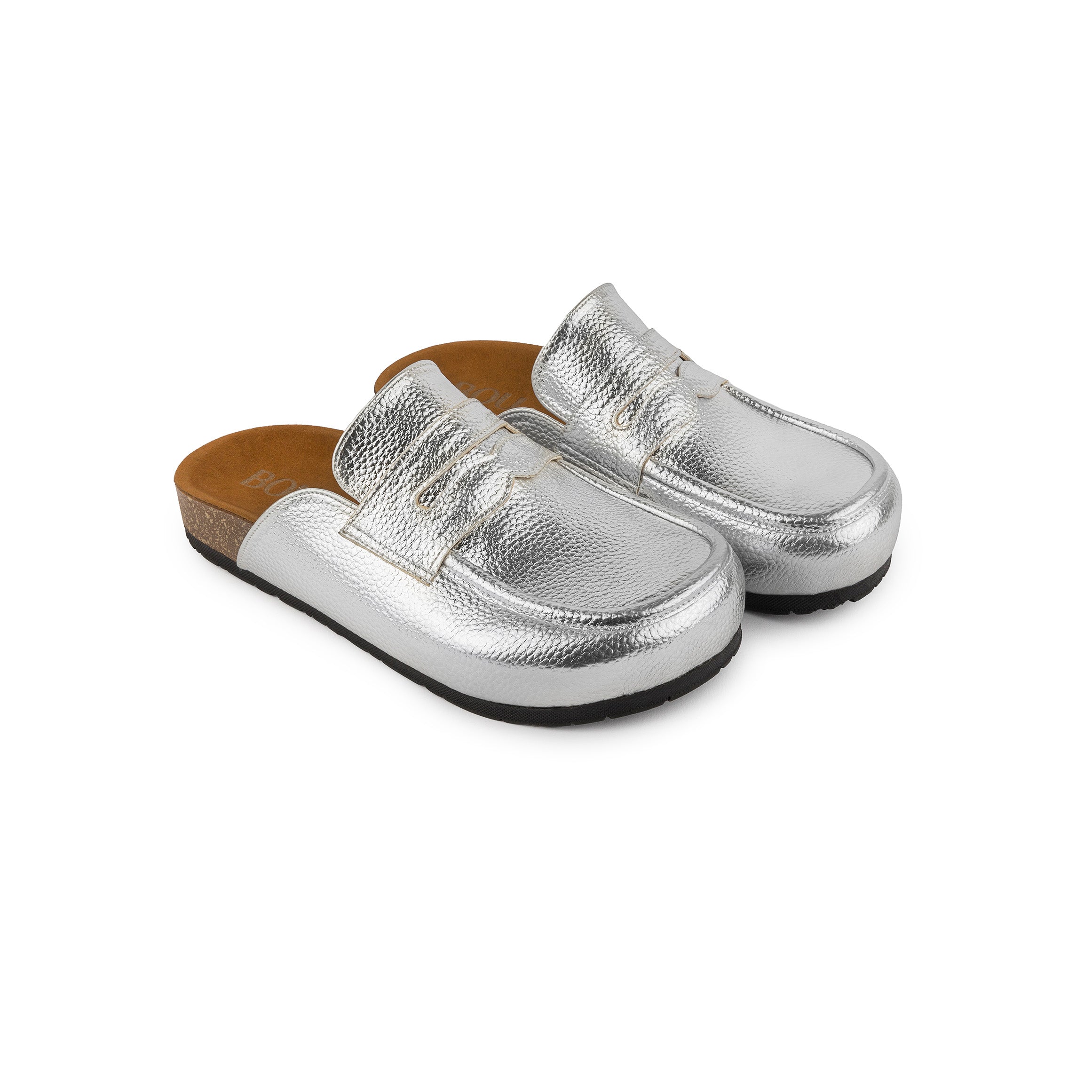 Loafer Clogs - Silver Dust