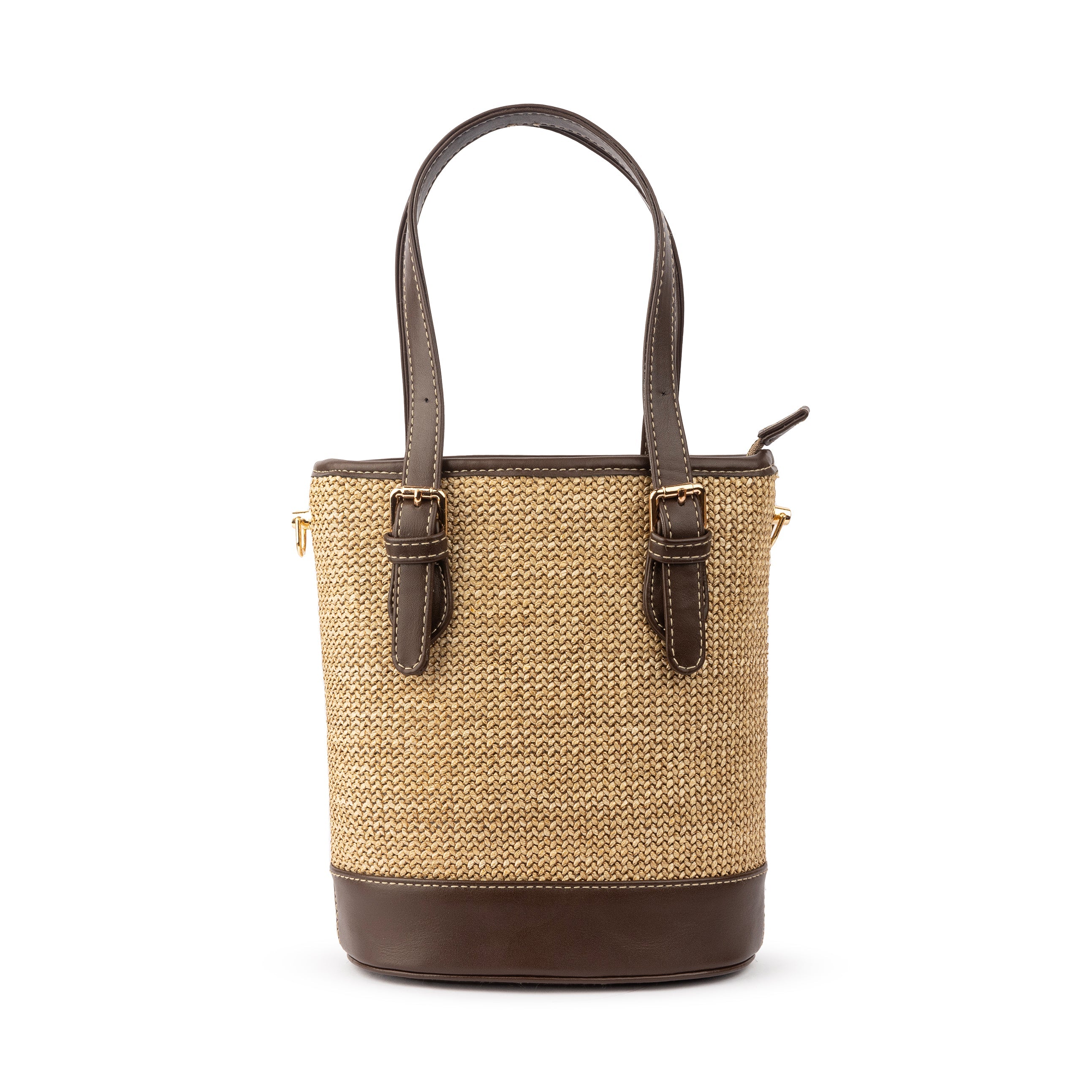 Burlap Bucket Bag