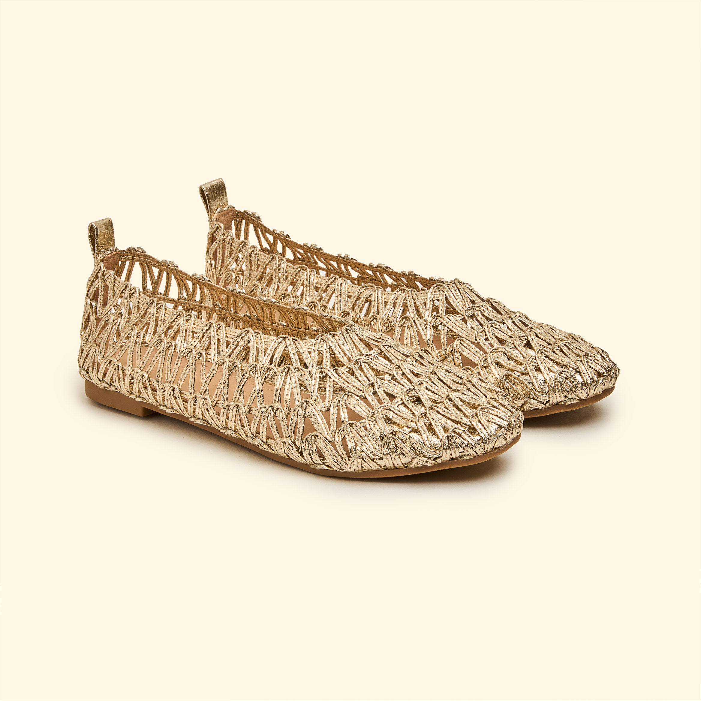 Sparkle Breeze Flats - Gold