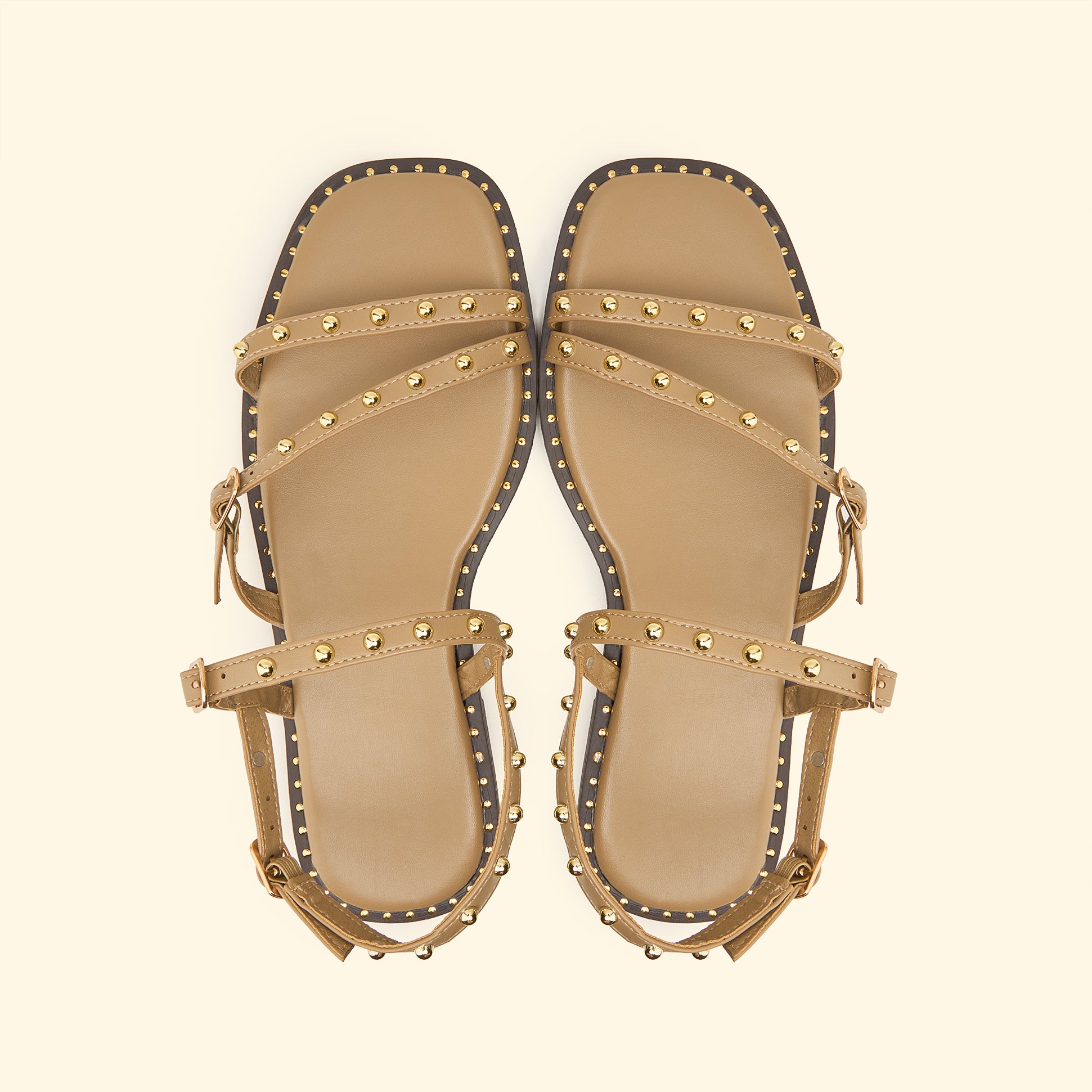 Siena Gladiator Flat - Beige