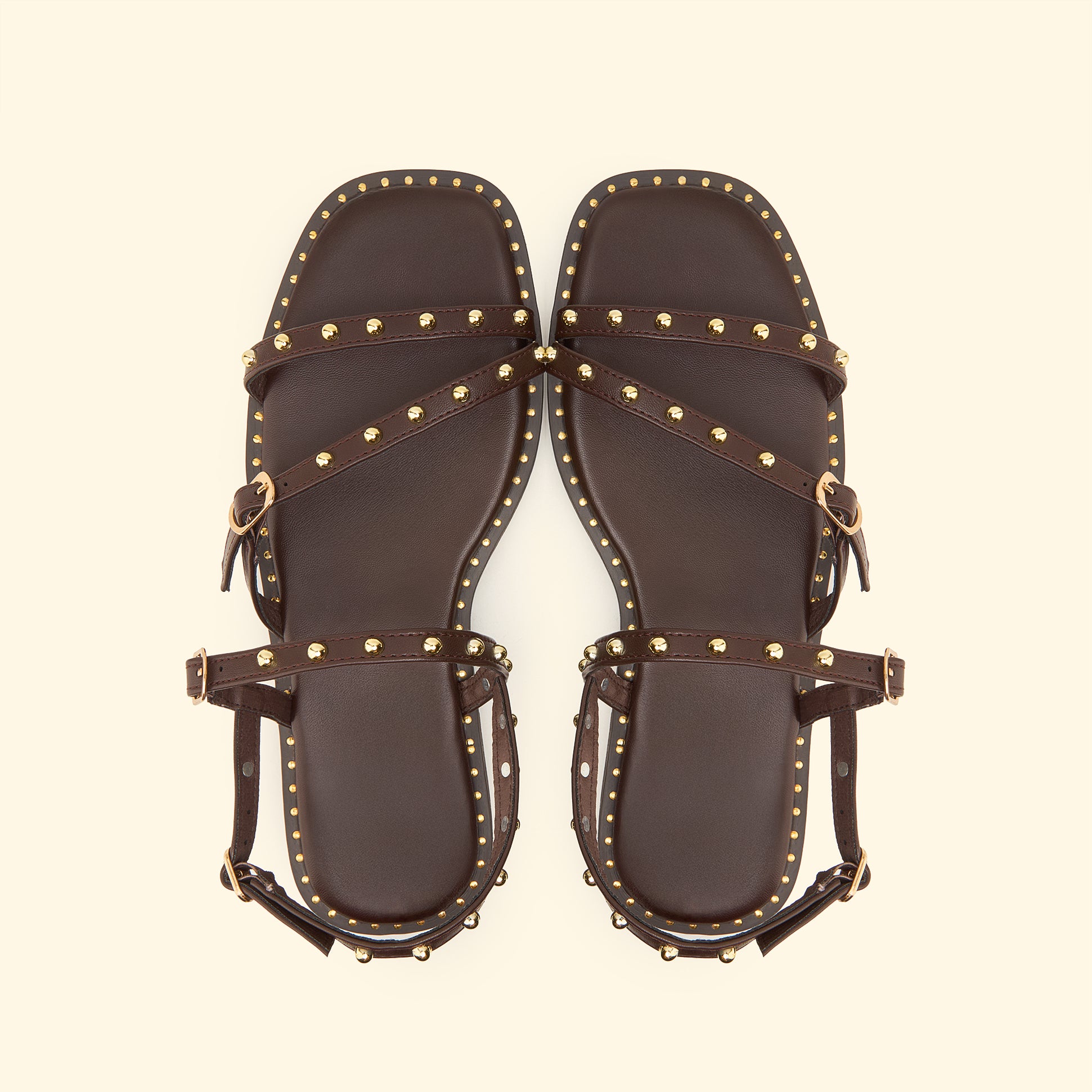 Siena Gladiator Flat - Dark Brown
