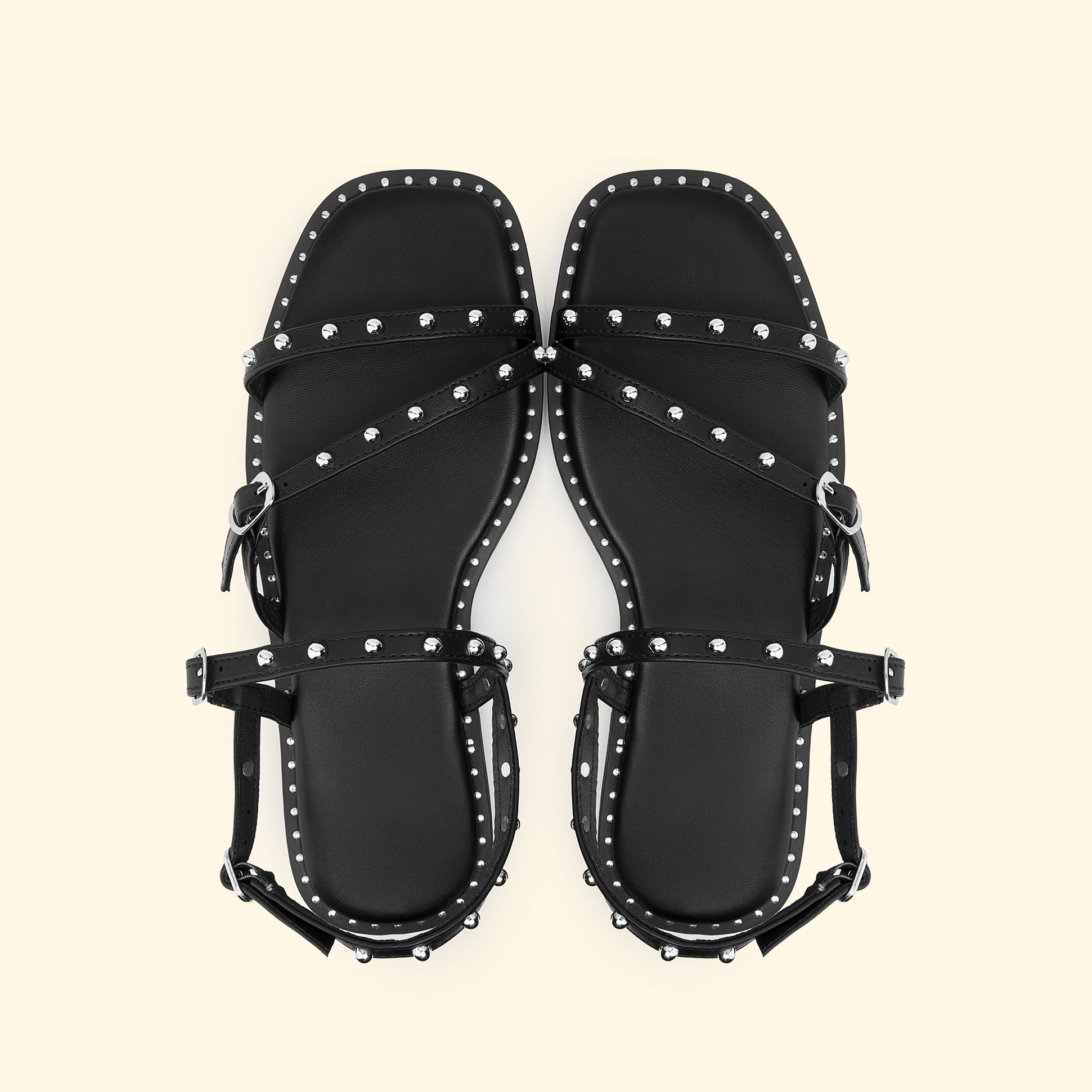 Siena Gladiator Flat - Black