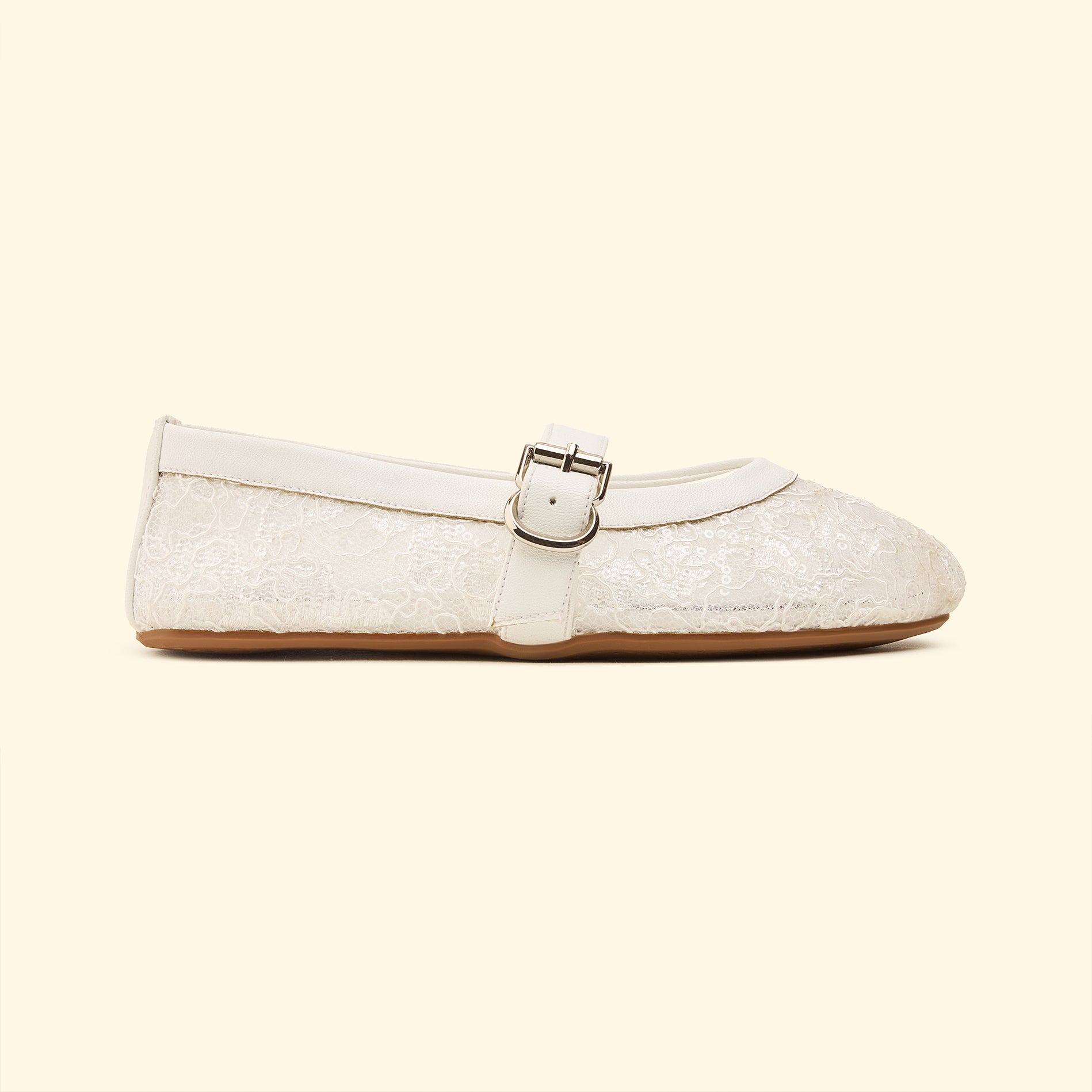 Lace Grace Mary Jane - White