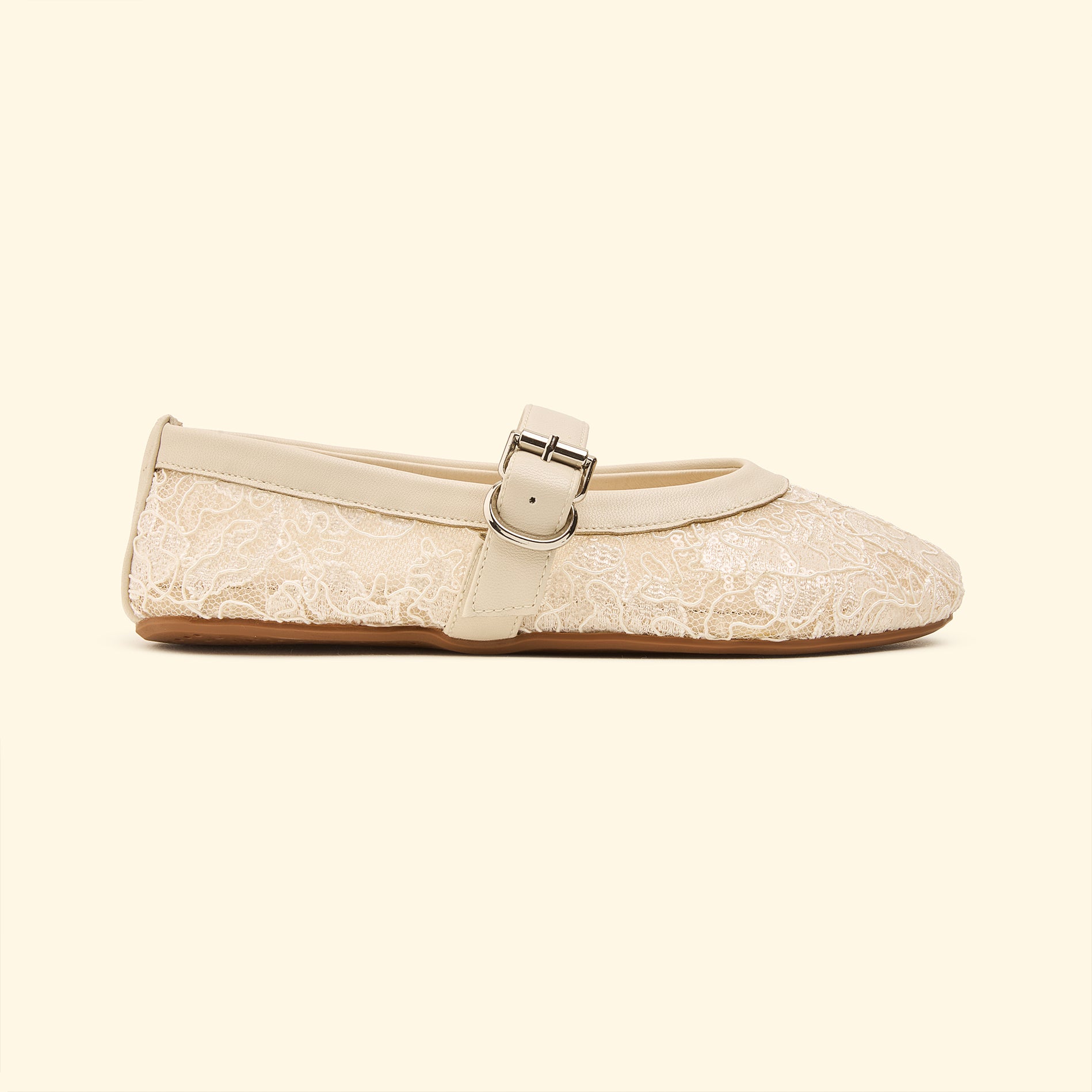 Lace Grace Mary Jane - Beige