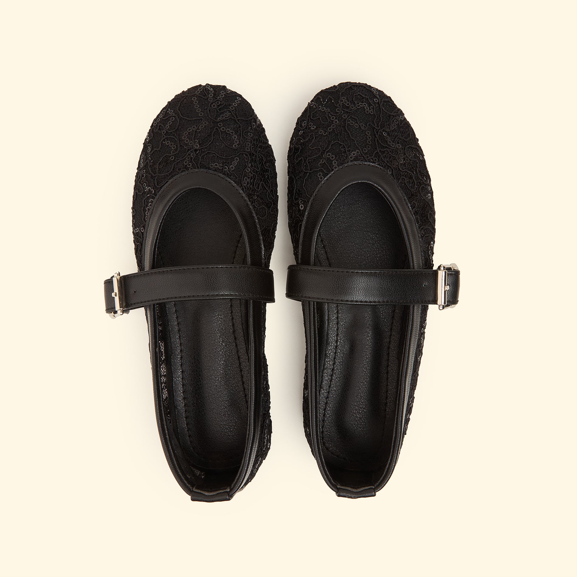 Lace Grace Mary Jane - Midnight black