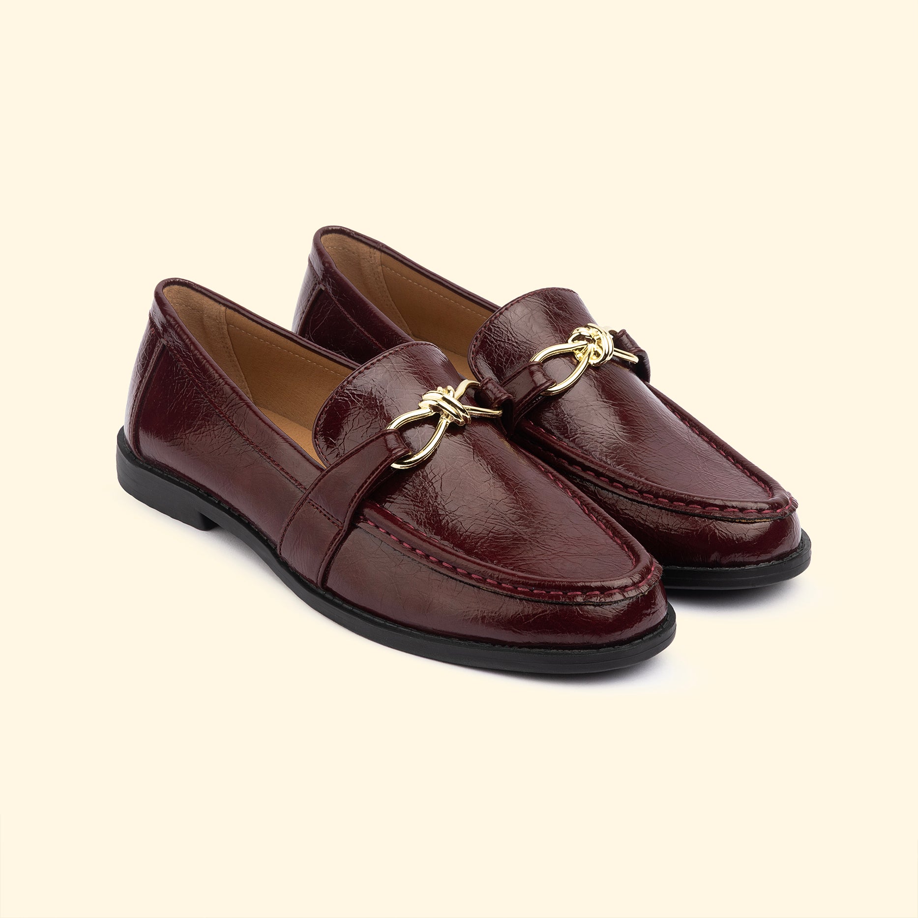 Glazed Black Cherry Loafers
