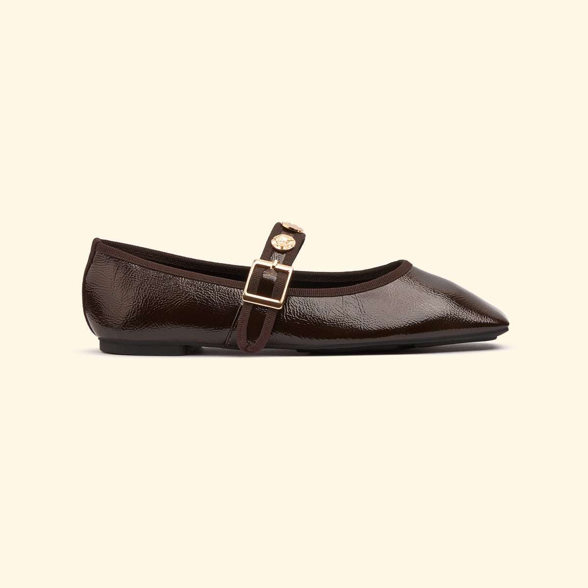 Medallion Mary Jane - Brown