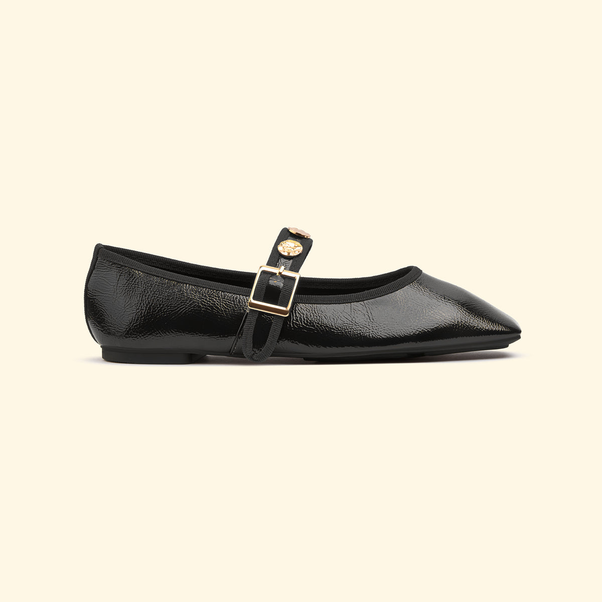 Medallion Mary Jane - Black