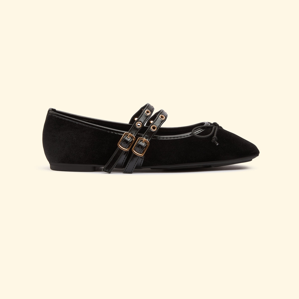 Velvet dual strap - Black