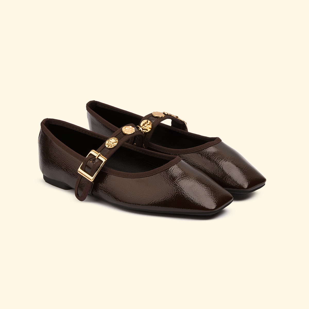 Medallion Mary Jane - Brown