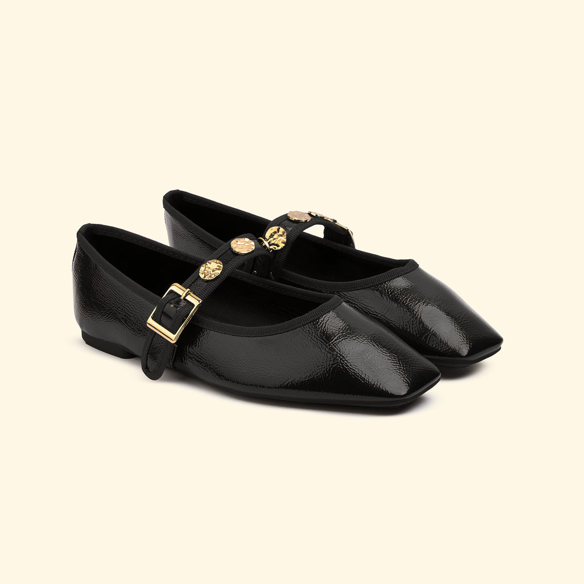 Medallion Mary Jane - Black