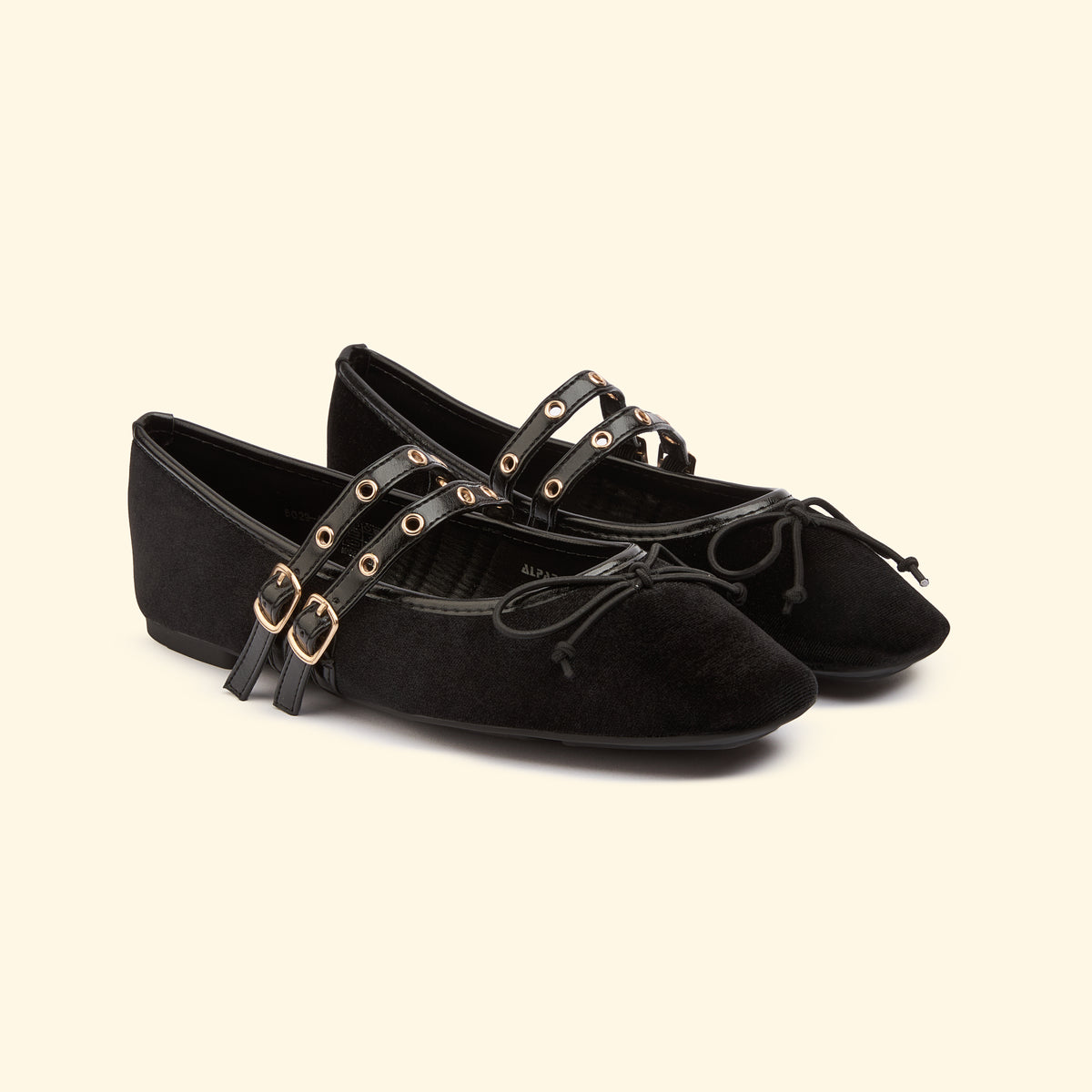 Velvet dual strap - Black