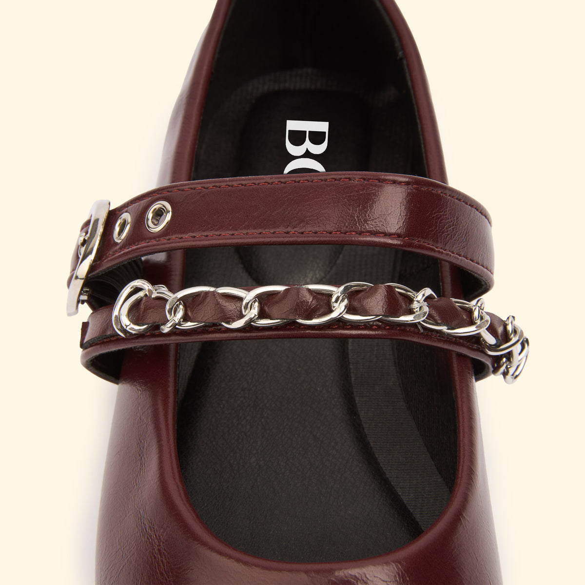 Aurelia Chain Flat - Burgandy
