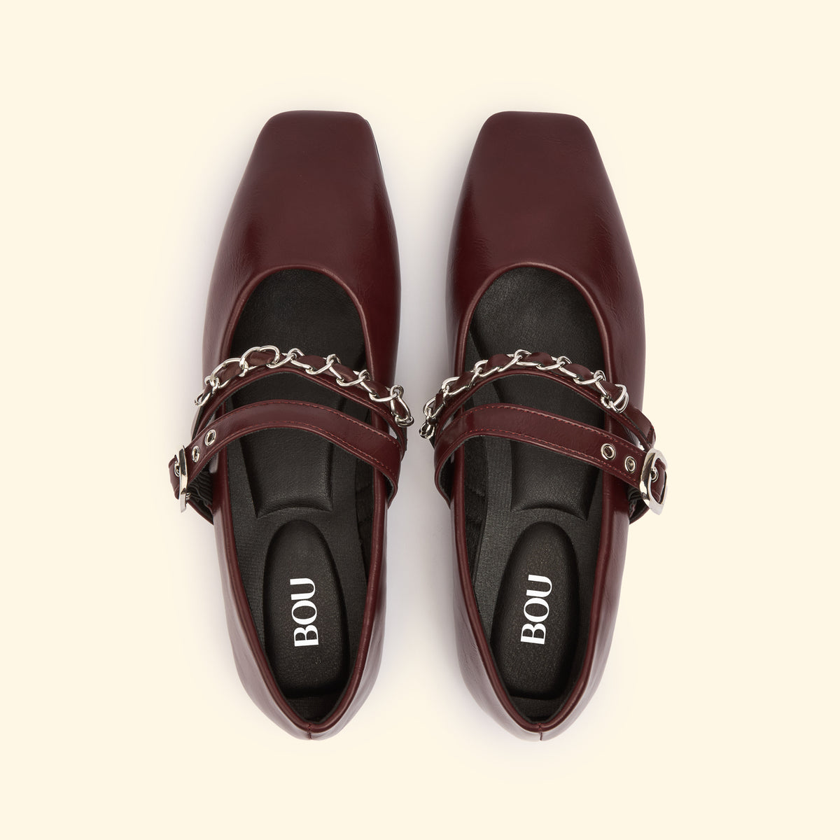 Aurelia Chain Flat - Burgandy