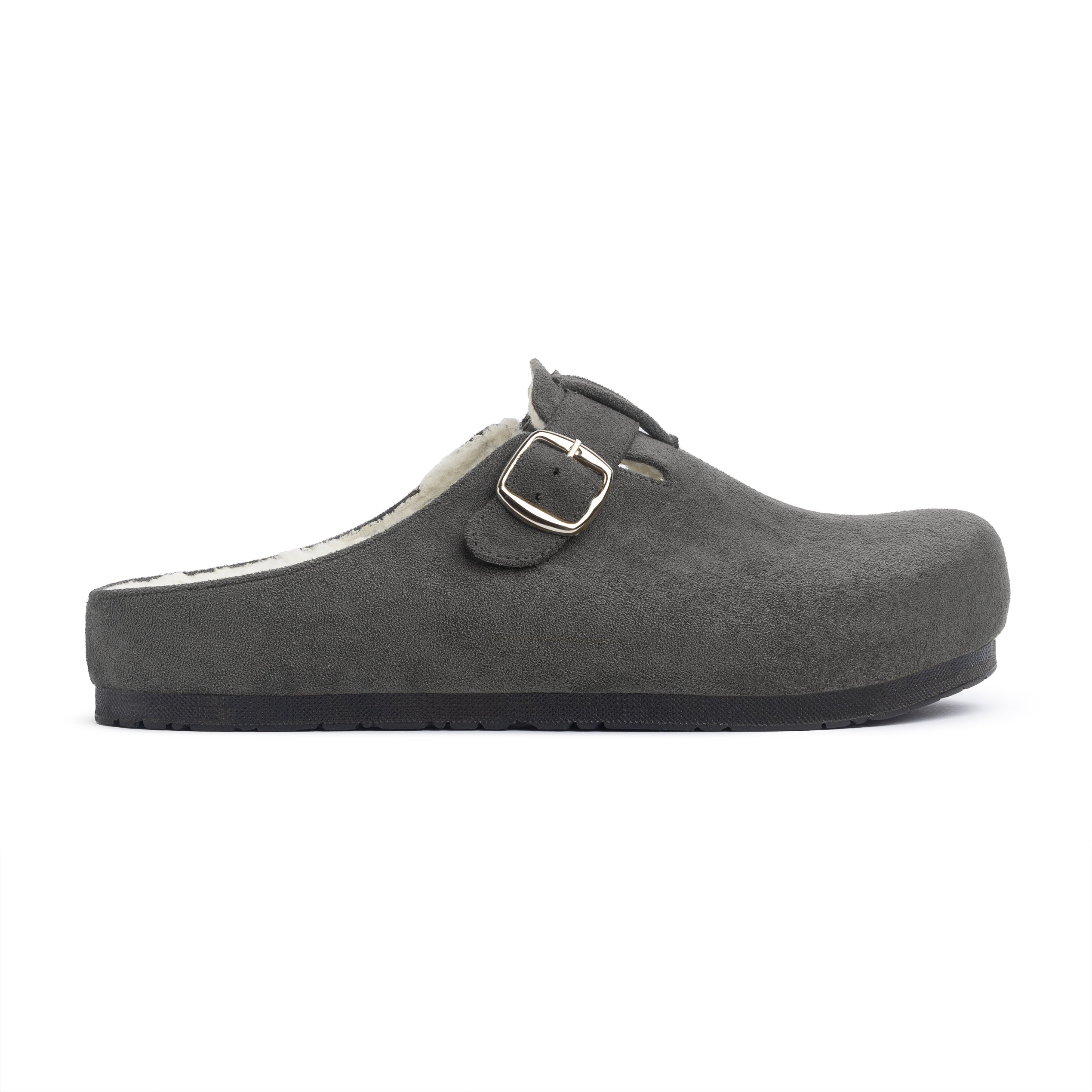 BOU teddy clogs - Carbon