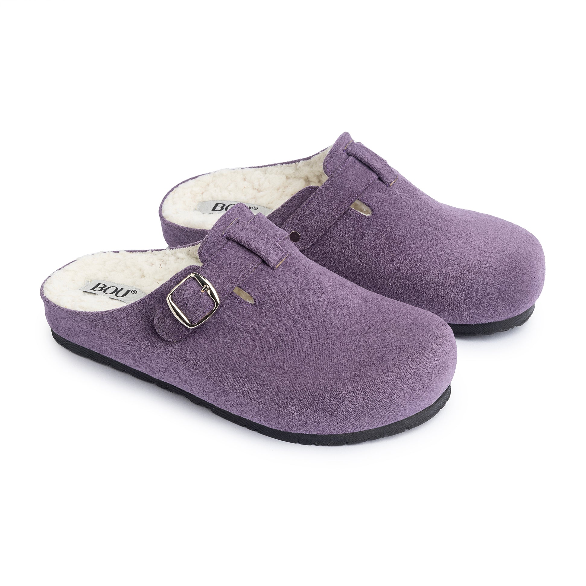 BOU teddy clogs - Velvet Lilac