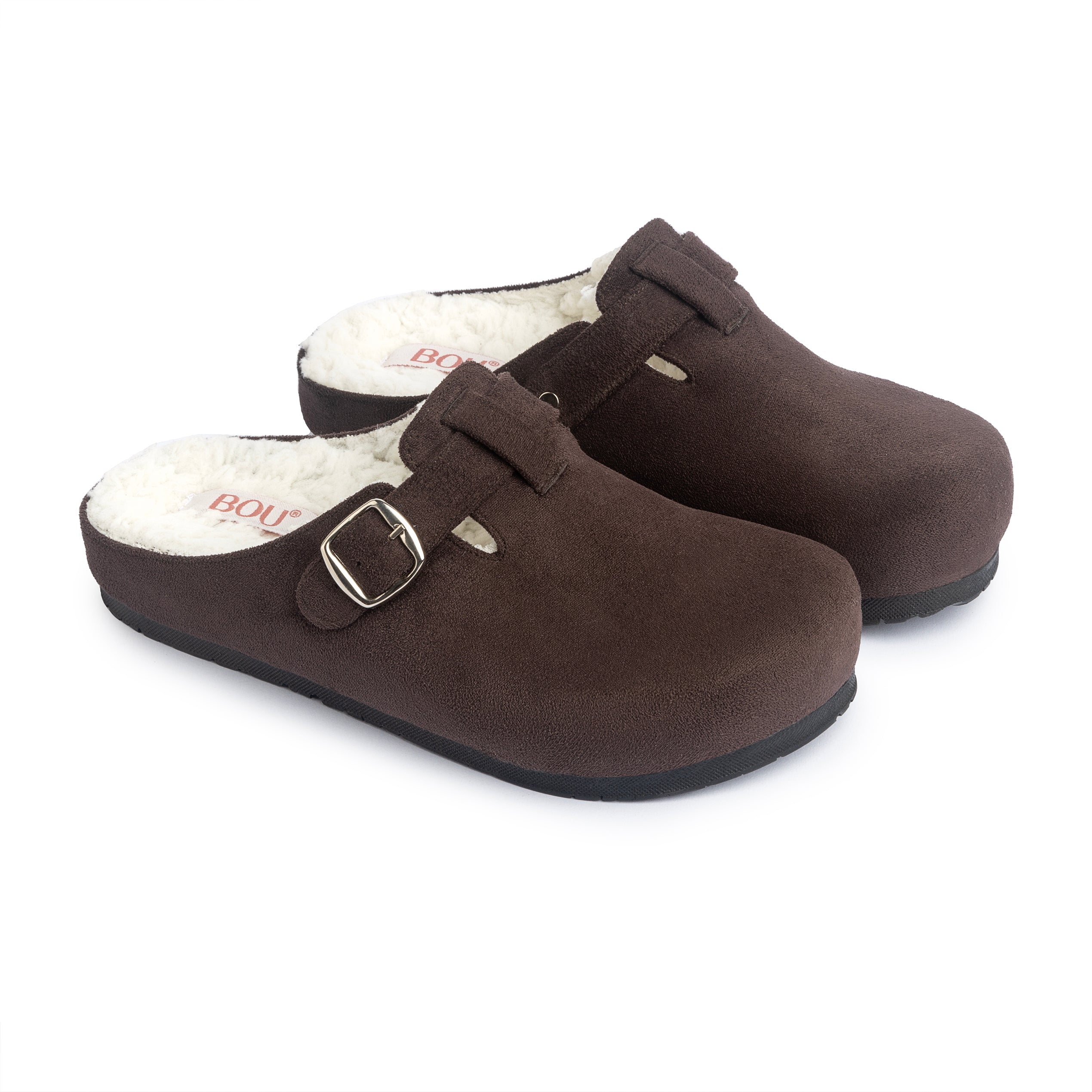 BOU teddy clogs - Dark Chocolate