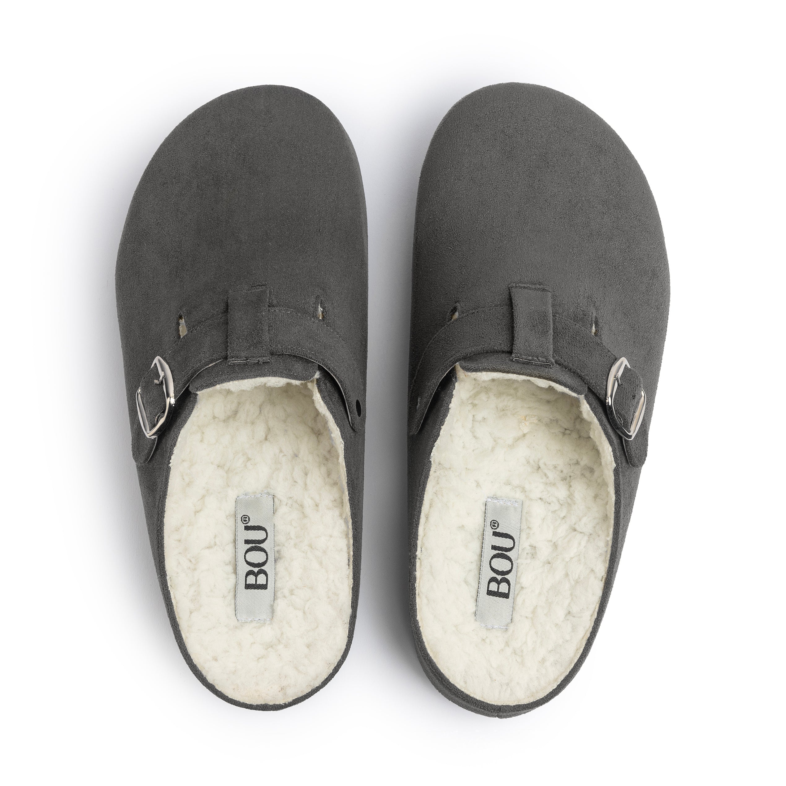 BOU teddy clogs - Carbon