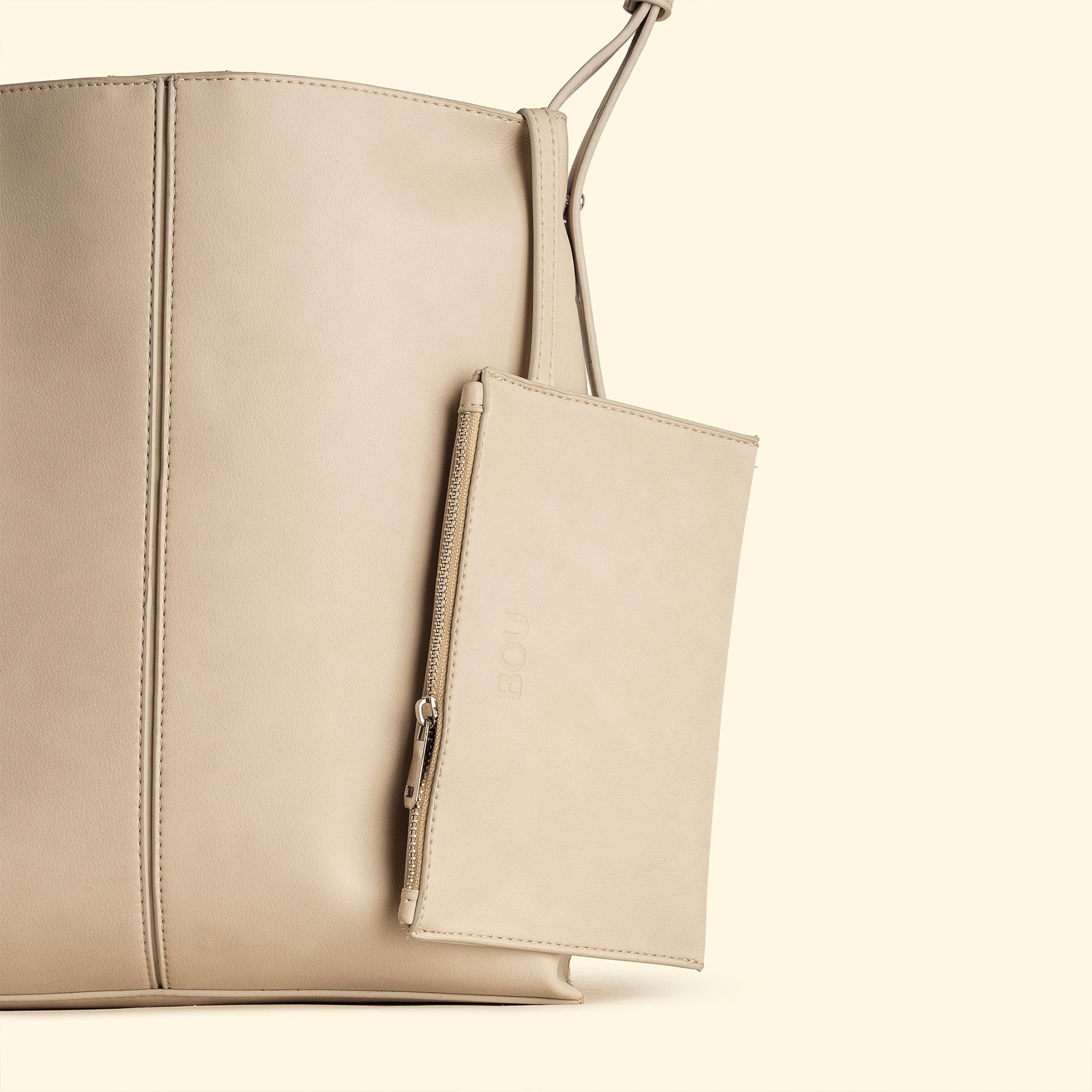Bou bigger bag - Bou fluffy Beige