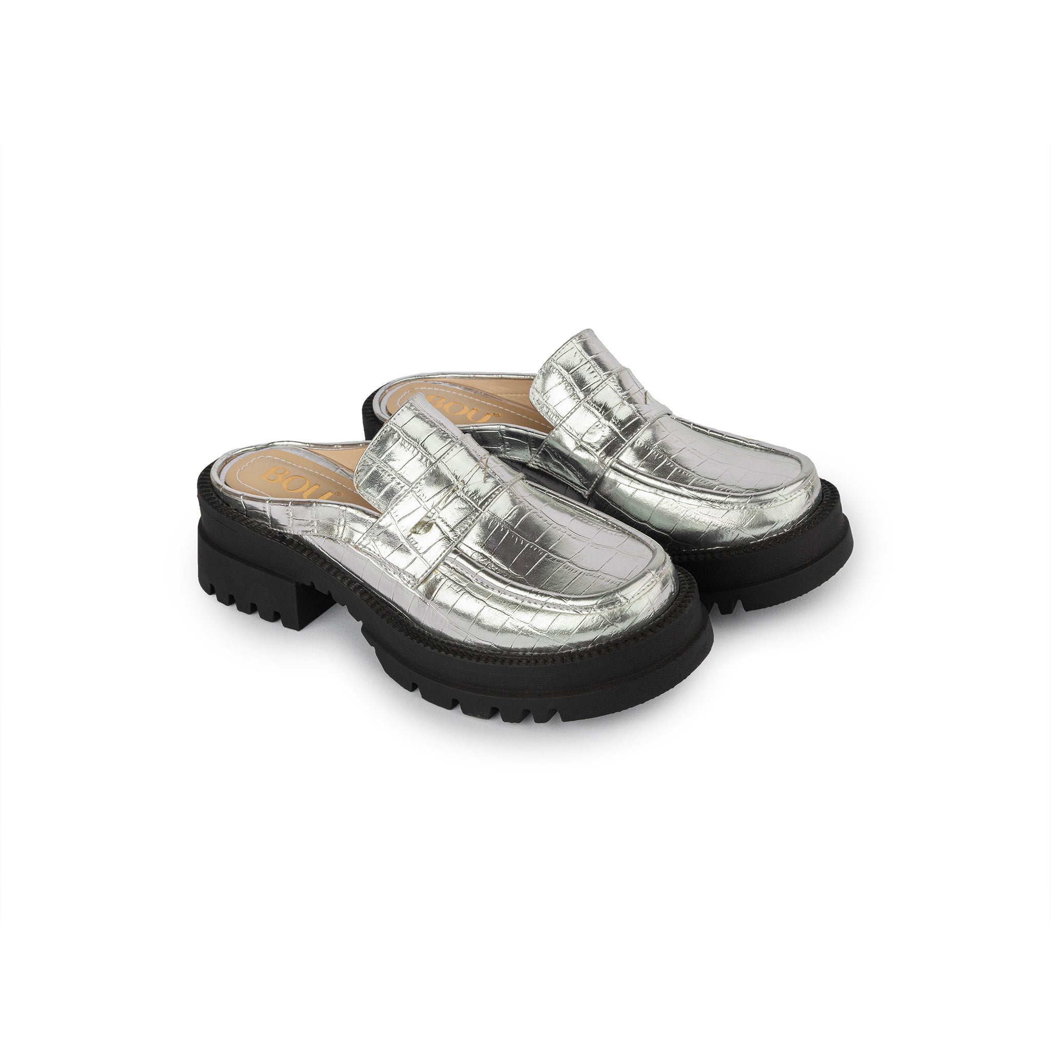 Chunky Mule | Croco - Silver